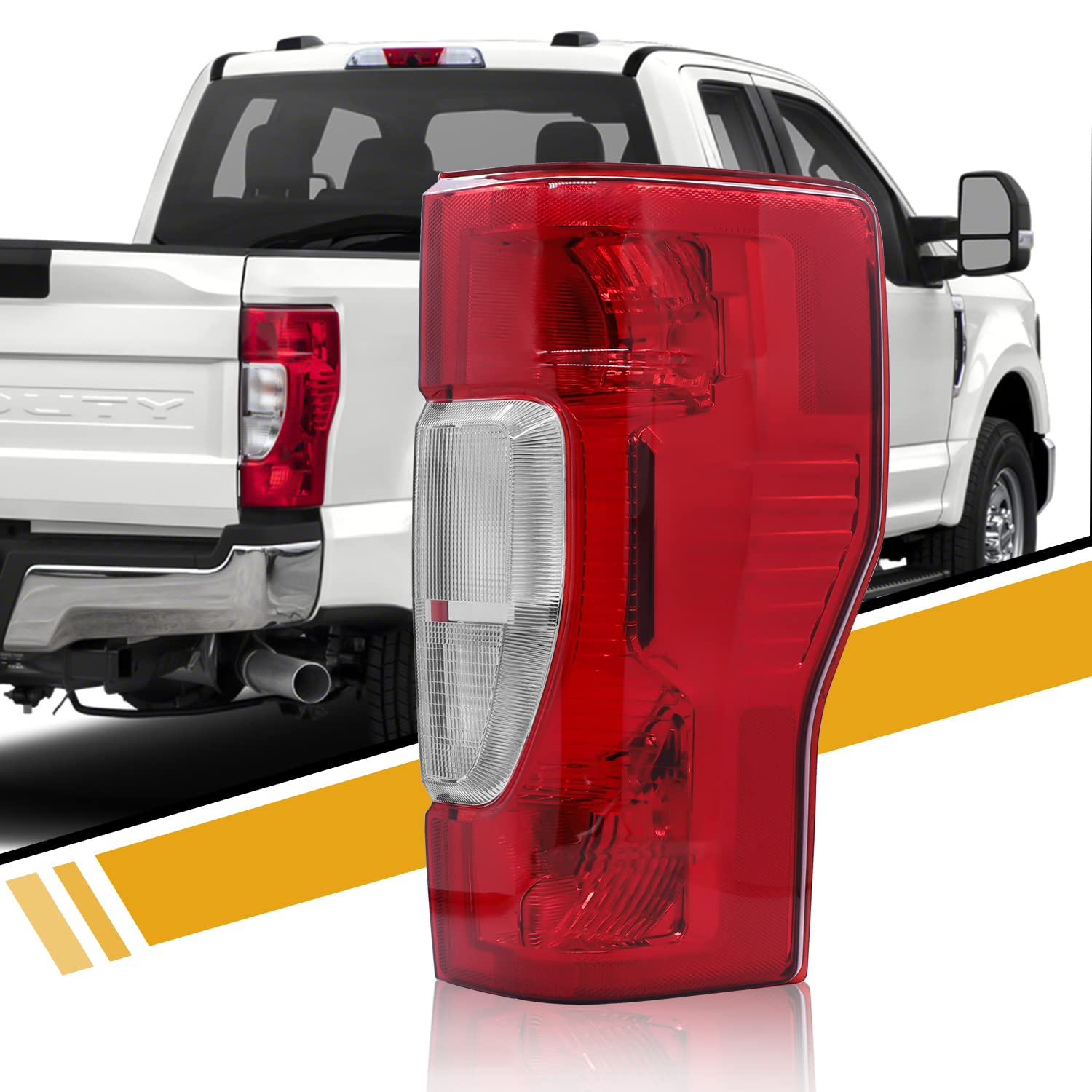 Photo 1 of Tail Light Rear Lamp, Compatible with Ford Super Duty F250 F350 20-22 2020 2021 2022 [Non-LED][Non-Blind Spot], OE-Style Rear Lamp Replacement, Right Passenger Side