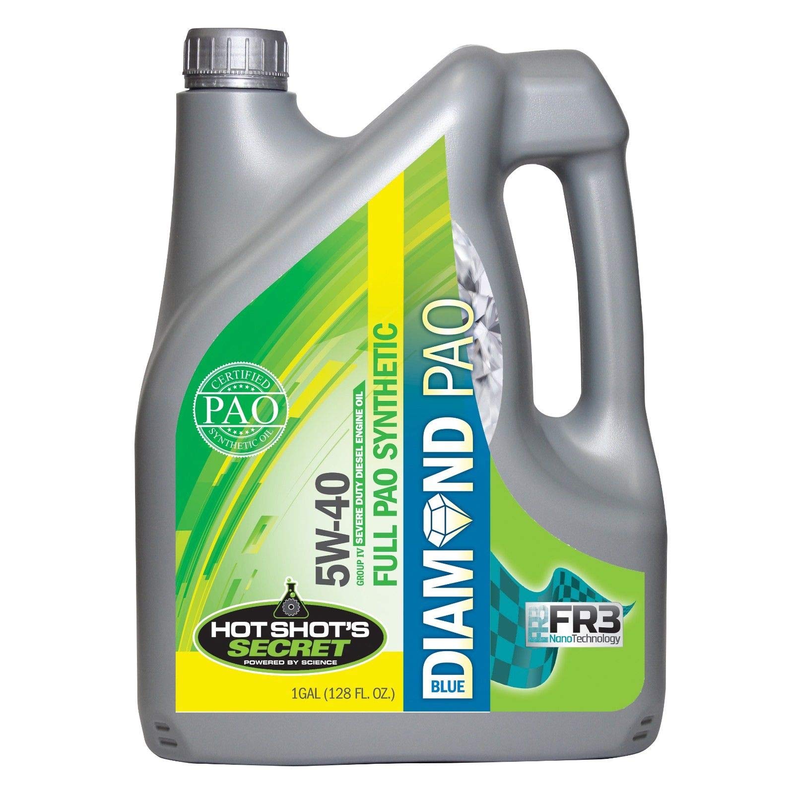 Hot Shot's Secret Blue Diamond 100 Percent PAO Oil 5W40 CK4 1 Gallon