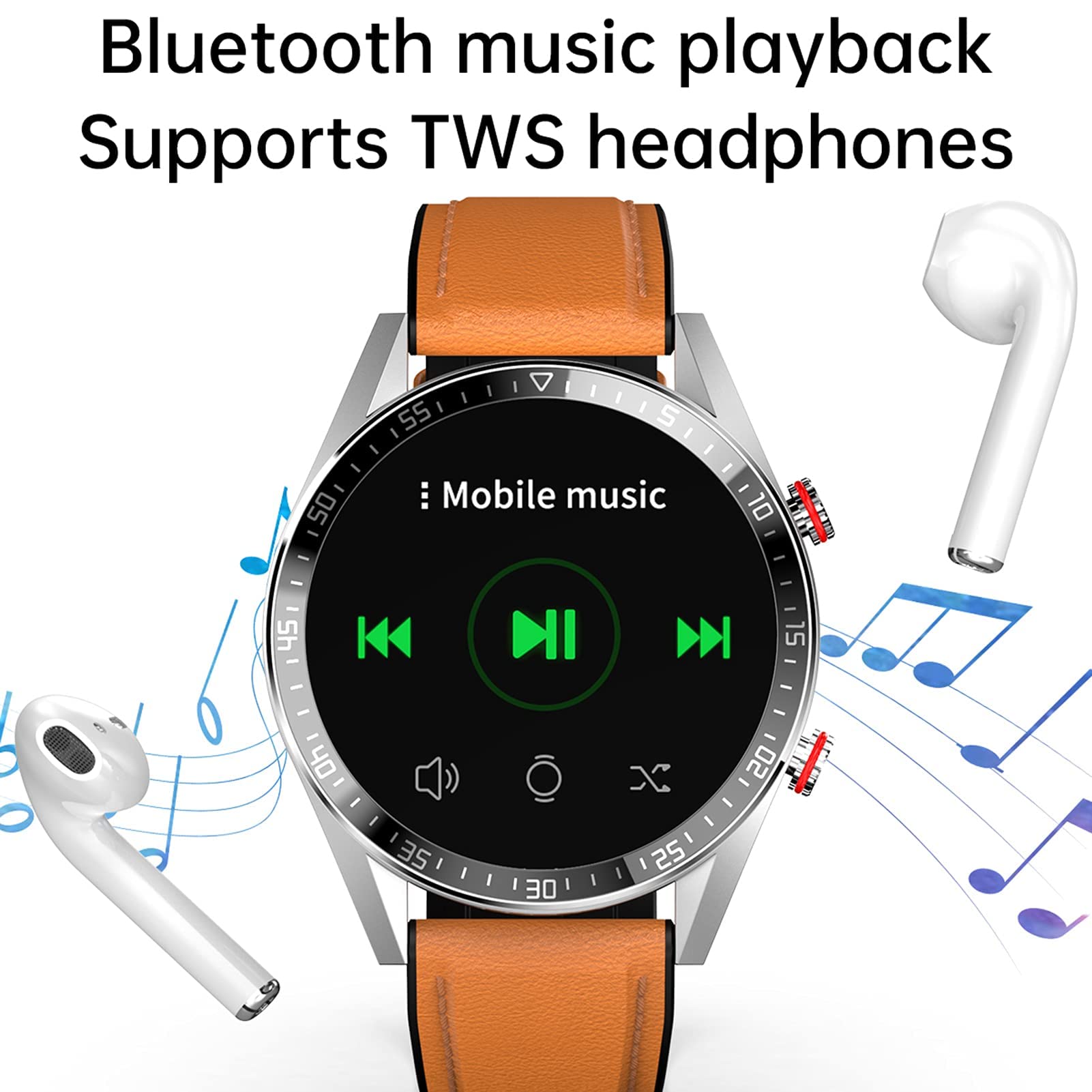 Inteligentne zegarki męskie i damskie 1,39 cala Bluetooth Fitness Tracker z aplikacją monitorującą w czasie rzeczywistym Przypomnienia o wiadomościach IP68 Wodoodporne męskie inteligentne zegarki dla