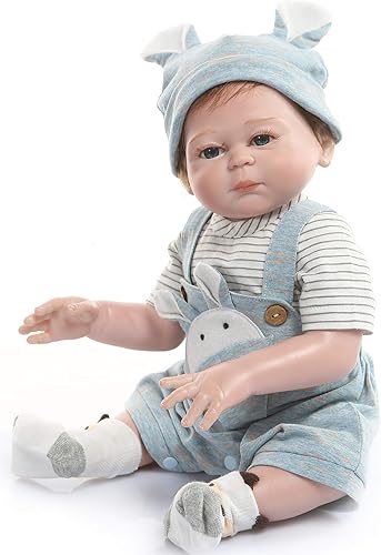 Miniatura 5 de Lindas muñecas de bebé recién nacido, ropa de 20 pulgadas, accesorios de traje de 3 piezas, conjuntos de 20-22 pulgadas para muñecas recién nacidas