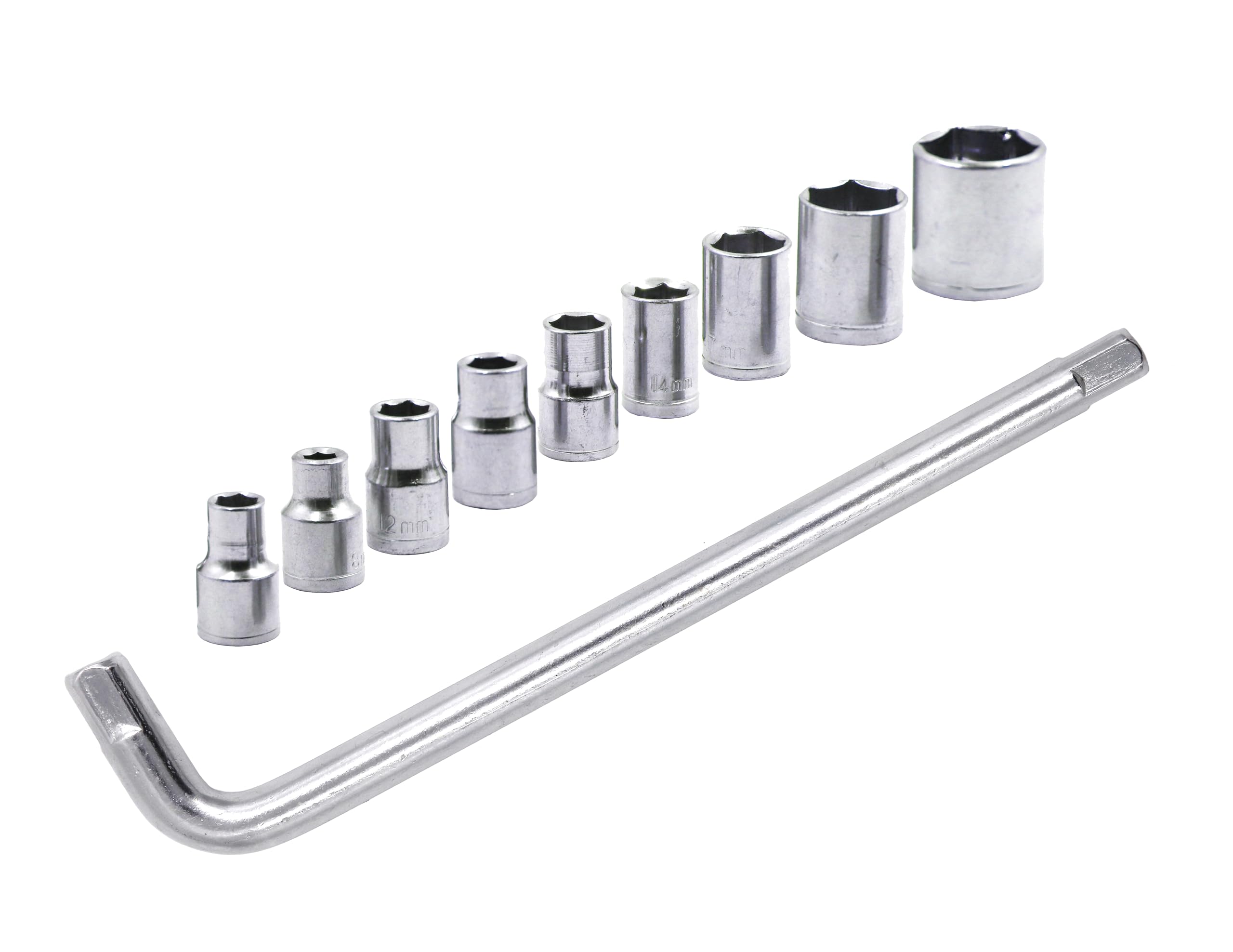 10-Pcs Hex Socket Wrench Spanner Tool Goti Set for Automobiles/Bike/Car Repair Tool Kit Socket Set (Pack of 10)