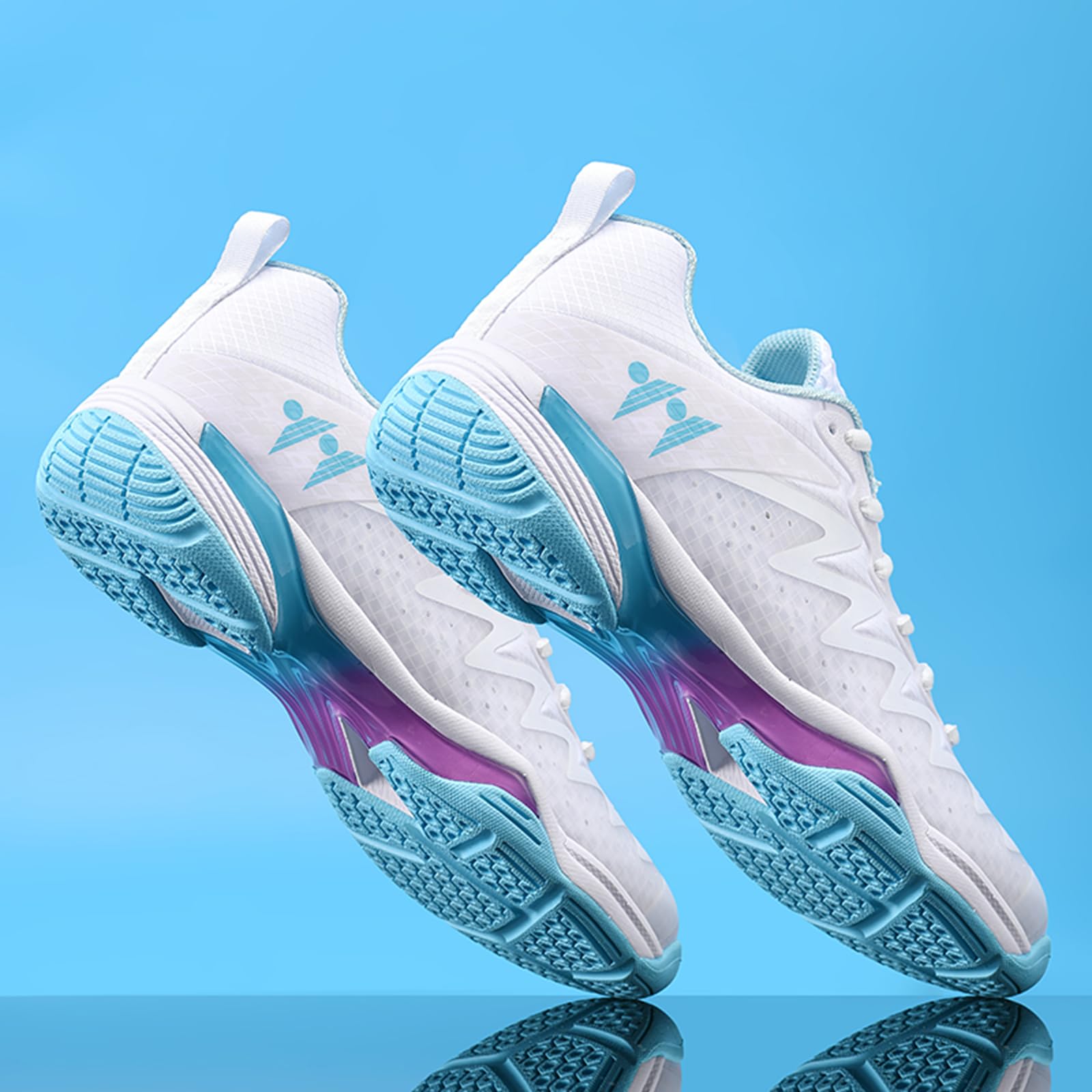 Doppelkraft - Zapatillas de bádminton competitivas con inserto de carbono