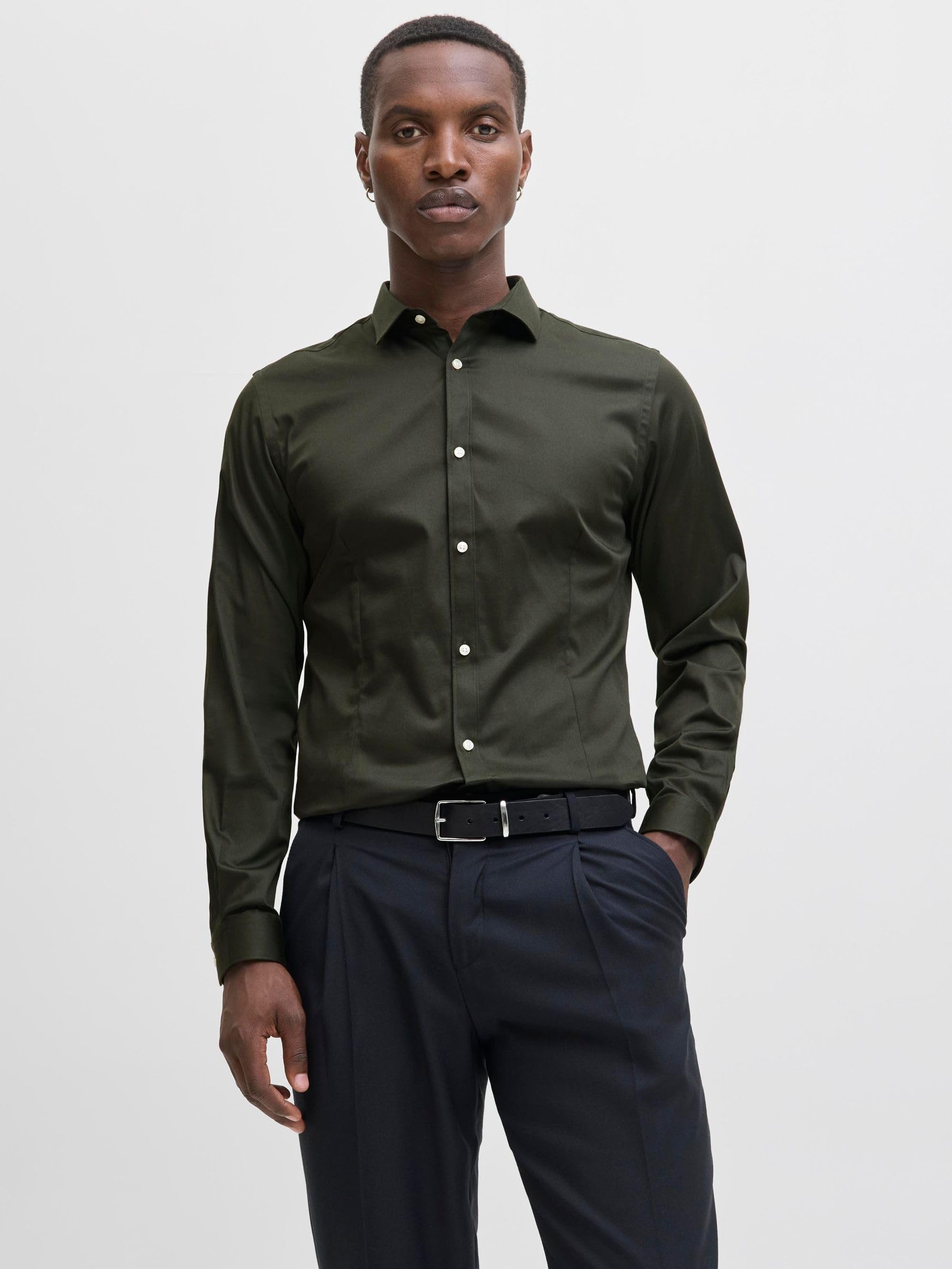 JACK & JONES Męska koszulka Jprblaparma L/S Noos, rodzynka, M