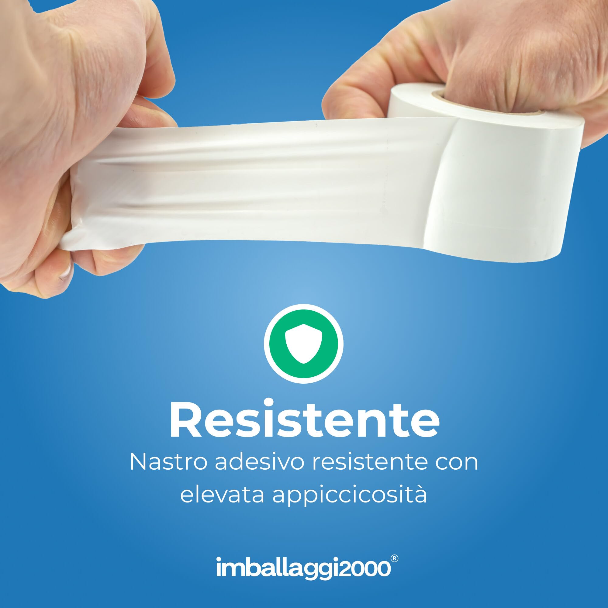 IMBALLAGGI 2000 - Nastro Isolante Bianco Autoestinguente 12 Rotoli 5cm x 25m, Nastro Adesivo Alta Resistenza e Adesione, Gomma Naturale per Isolare e Riparare Cavi Elettrici, Fai da Te e Professionale