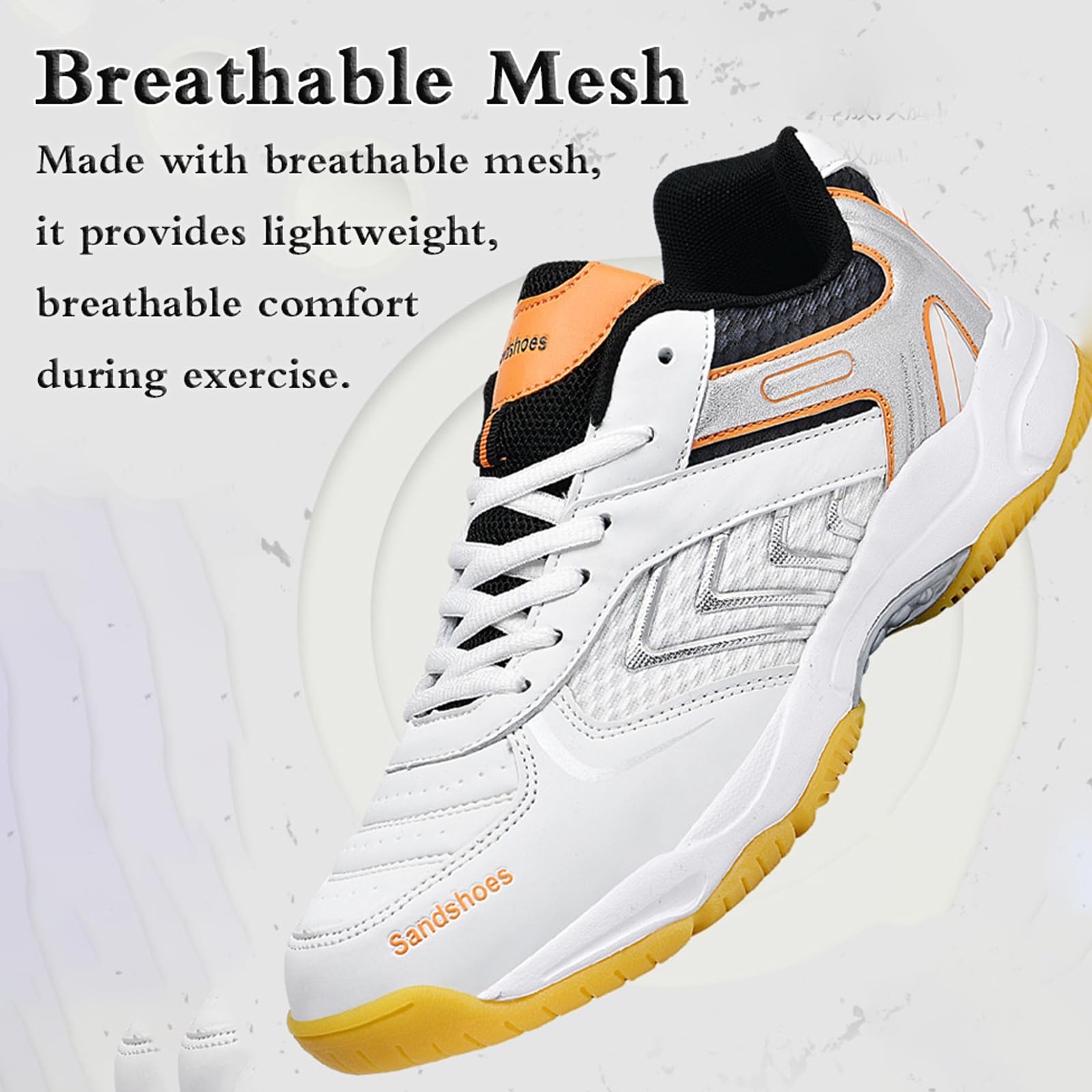 Zapatos De Bádminton,Zapatillas De Tenis,Zapatillas De Tenis De Mesa,Zapatos de Squash,Antideslizantes,con absorción de Golpes,para Squash,Tenis de Mesa,ráquetbol y Voleibol