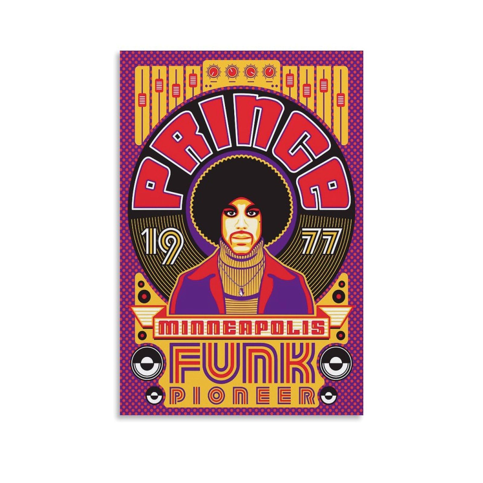 MAIDOU Vintage Rock Band Poster Prince Minneapolis Funk