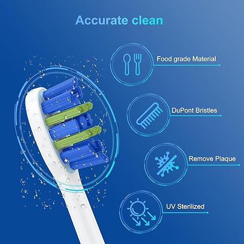 Miniatura 3 de Sonicare - Cabezales de repuesto compatibles con cabezales de cepillo de dientes eléctrico Philips Sonicare (clic en encendidoSnap-on), KD-D5