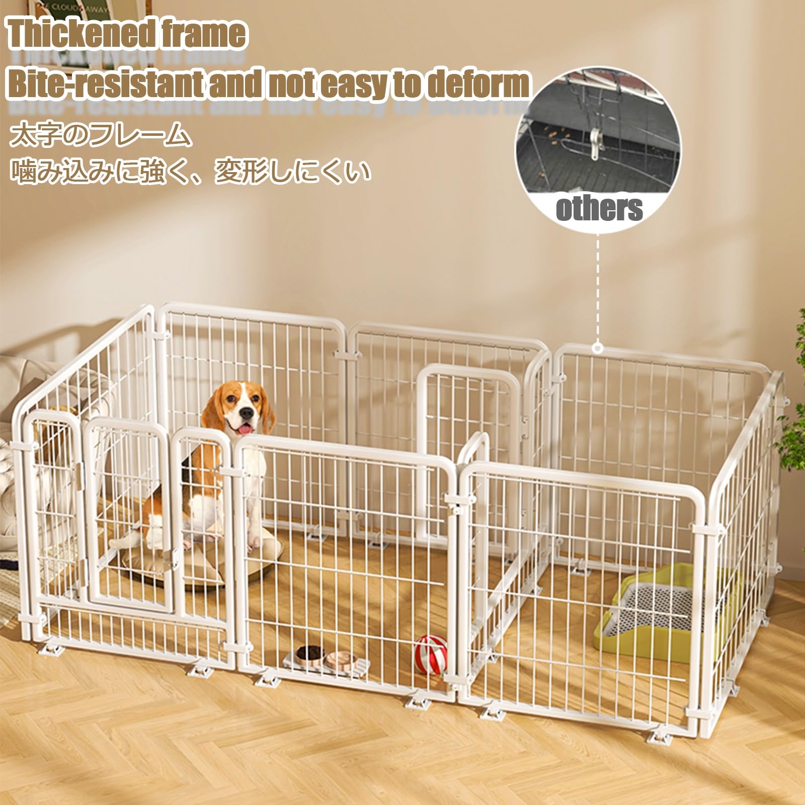 Recinto Recinzione Per Cani Recinto Per Cuccioli Recinzione Pieghevole Recinto Per Animali Da Esterno E Interno Recinto Per Animali In Metallo Recinzione Per Cuccioli Con Porta(180*60*70CM/70