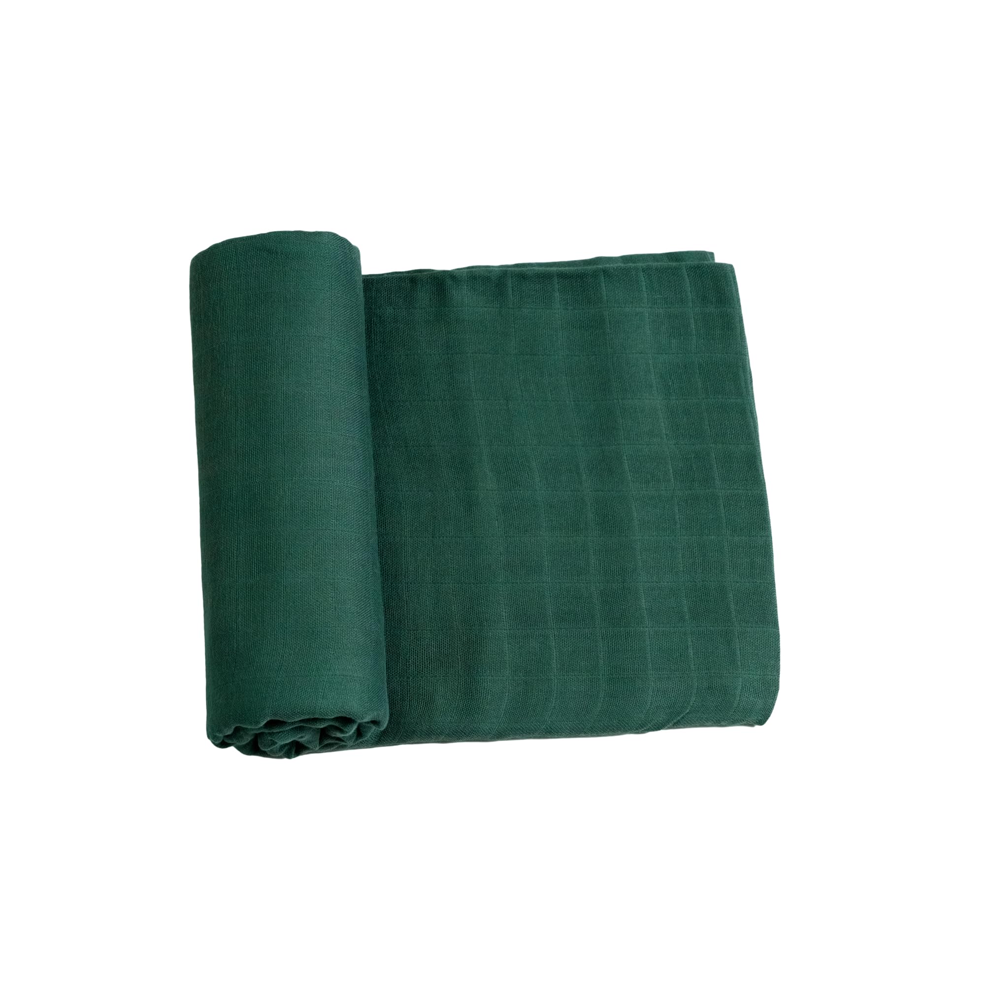 Meracorallo Muslin Swaddle Blanket, Rayon Cotton Blend, Green | Silky Soft, Lightweight Breathable, 47x47 In, Receiving Blanket, Swaddle Wrap for Baby Boys Girls