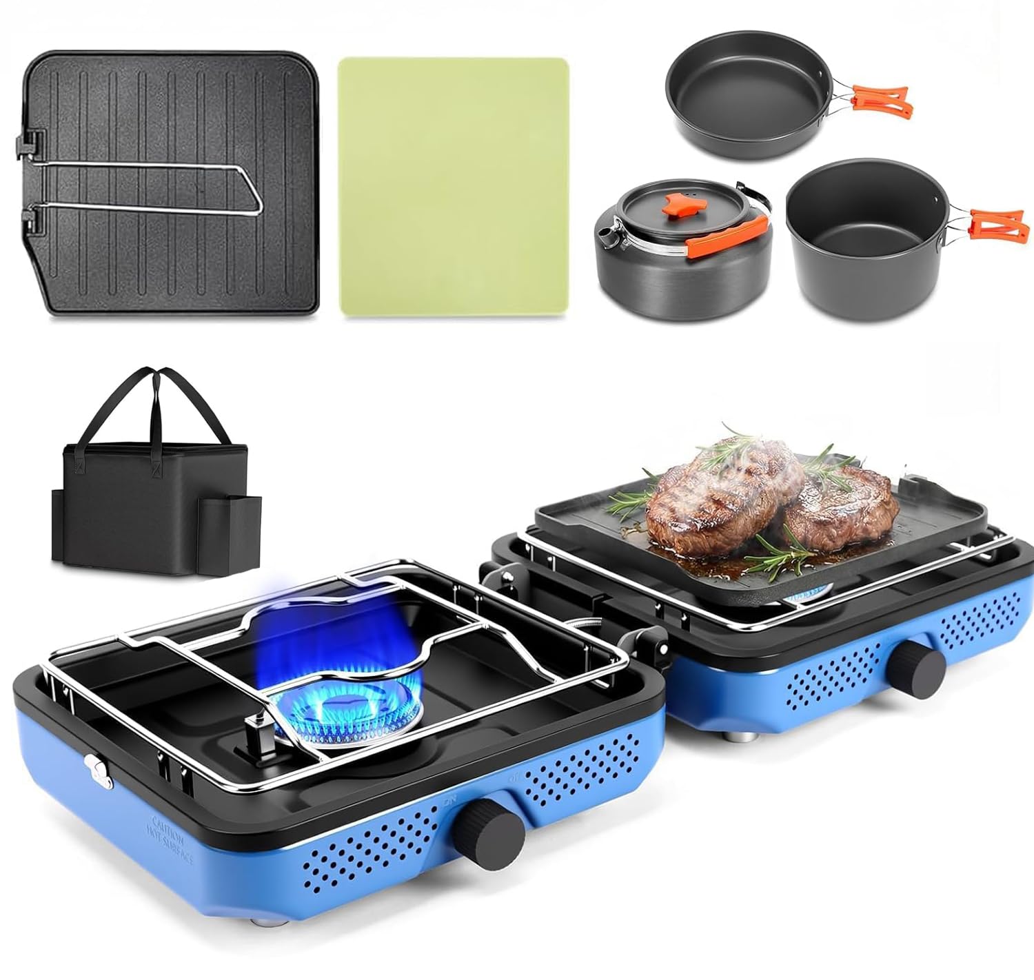Hisencn 2 Burner Foldable Camping Stove
