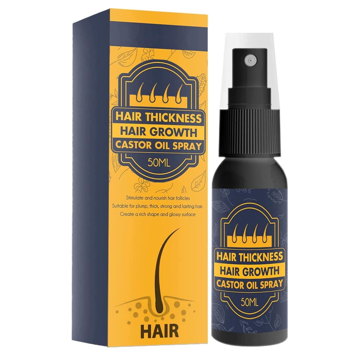 Hair Growth Castor Oil Spray, Organic Castor Hair Oil, Hair Growth Serum Nourishing Ginger Spray, Castor Oil for Eyelashes and Eyebrows Hair Growth, Hair Thickness Oil for Women and Men Hair Growth Castor Oil Spray, Organic Castor Hair Oil, Hair Growth Serum Nourishing Ginger Spray, Castor Oil for Eyelashes and Eyebrows Hair Growth, Hair Thickness Oil for Women and Men