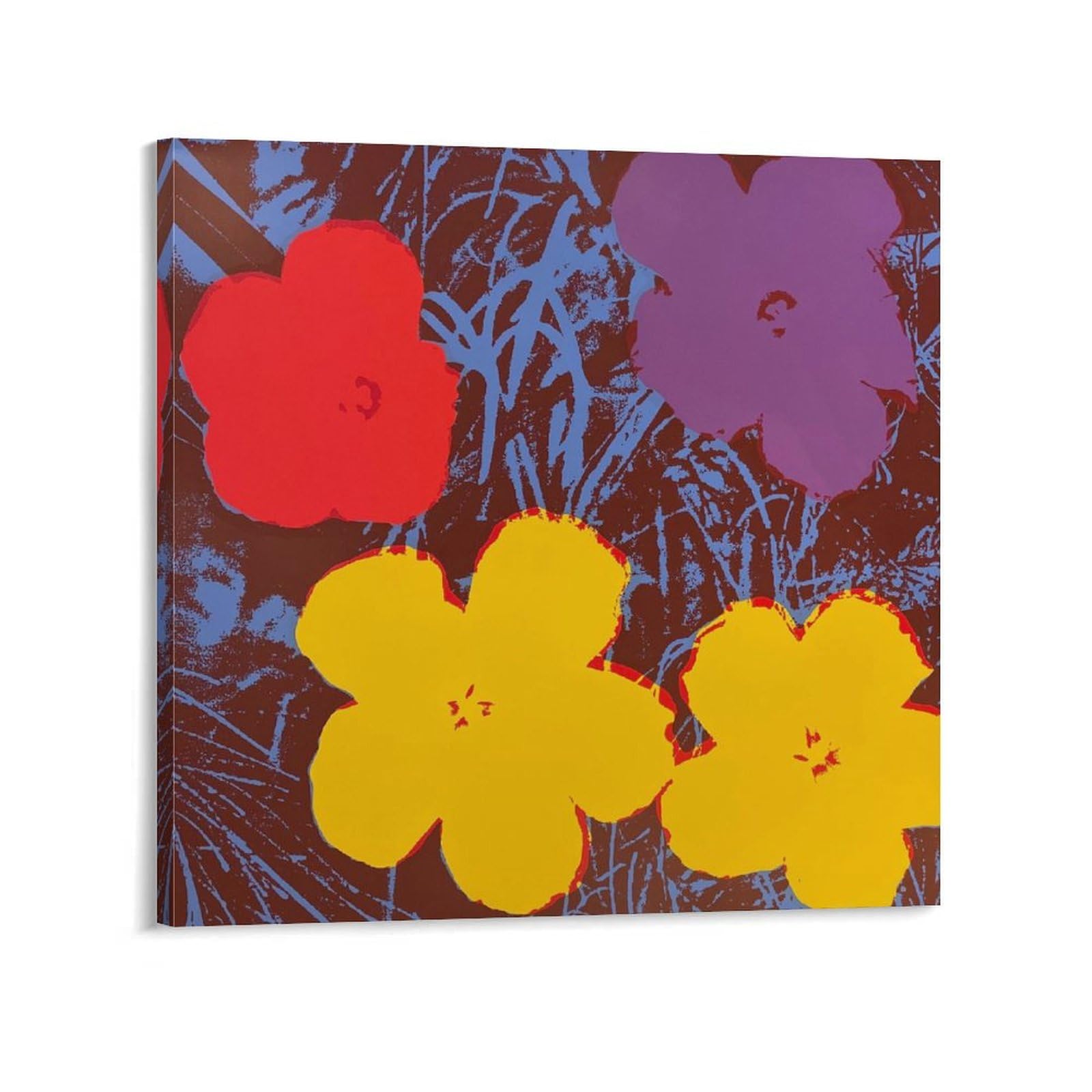 アートポスター アンディ・ウォーホル 花 ミュージアムポスター アンディ・ウォーホル | ポスター Flowers 額装付き| 森美術館