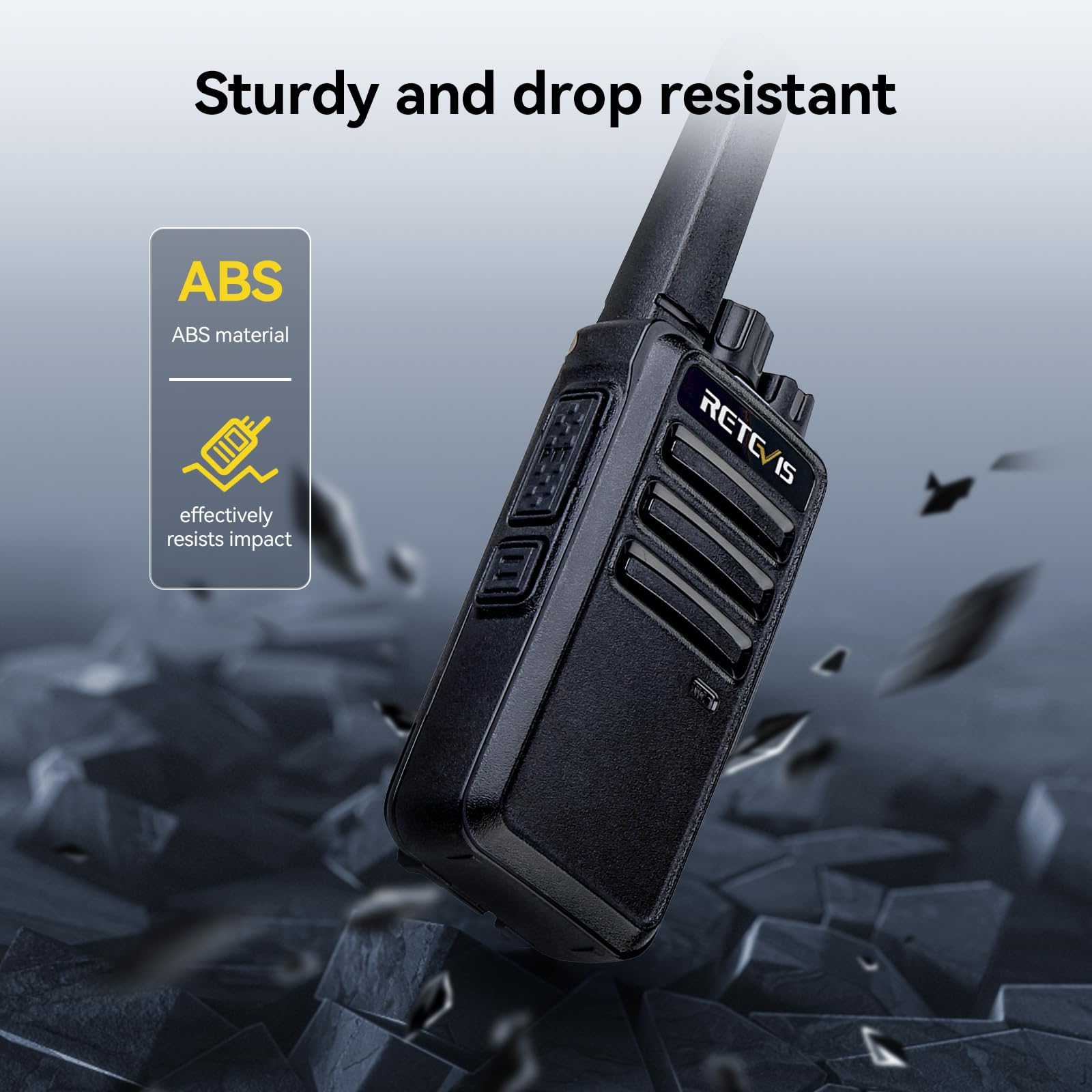 Walkie Talkie Retevis RT668 PMR446 Black - Dettaglio
