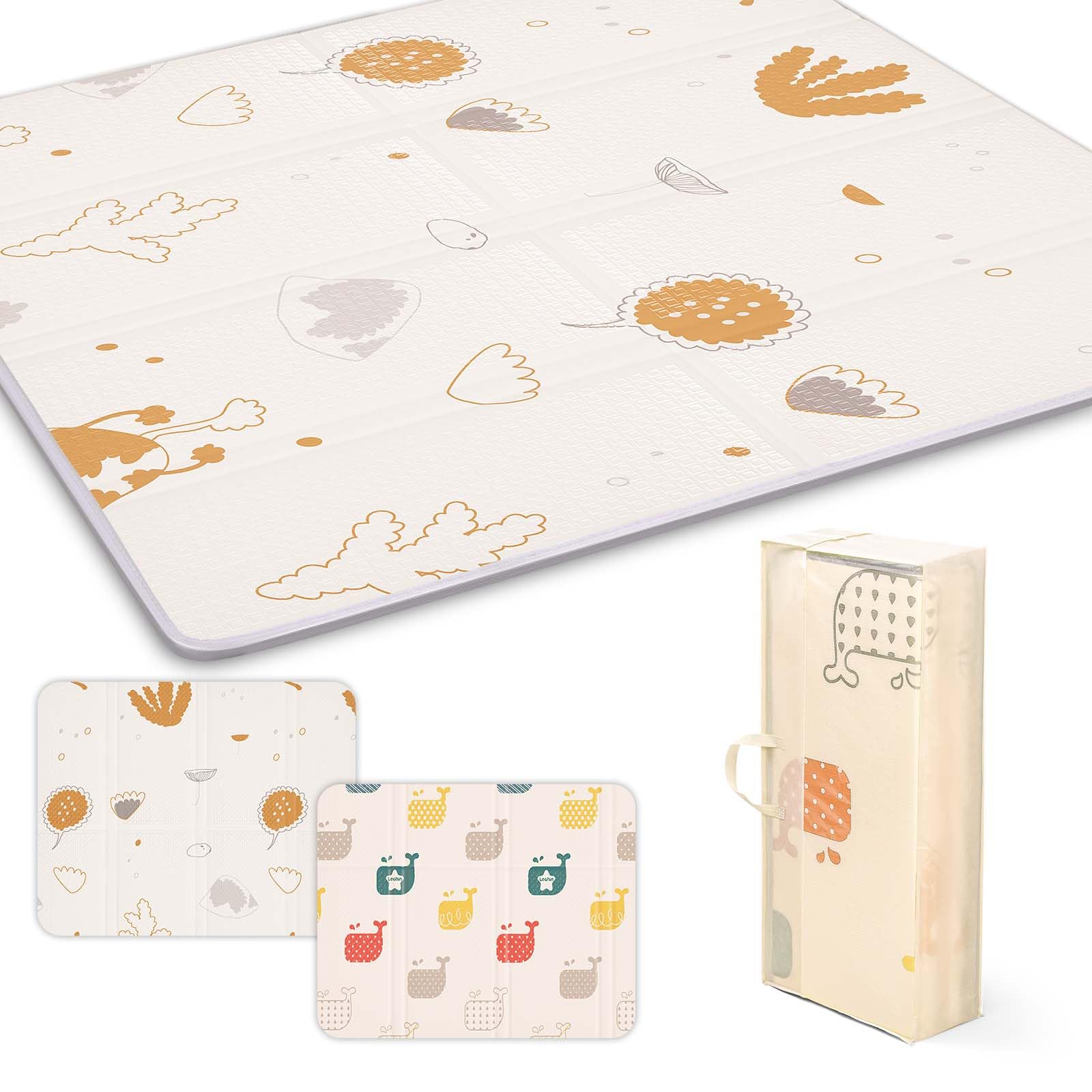 プレイマット 赤ちゃん 収納しやすい ジョイントマット 厚手 折りたたみ