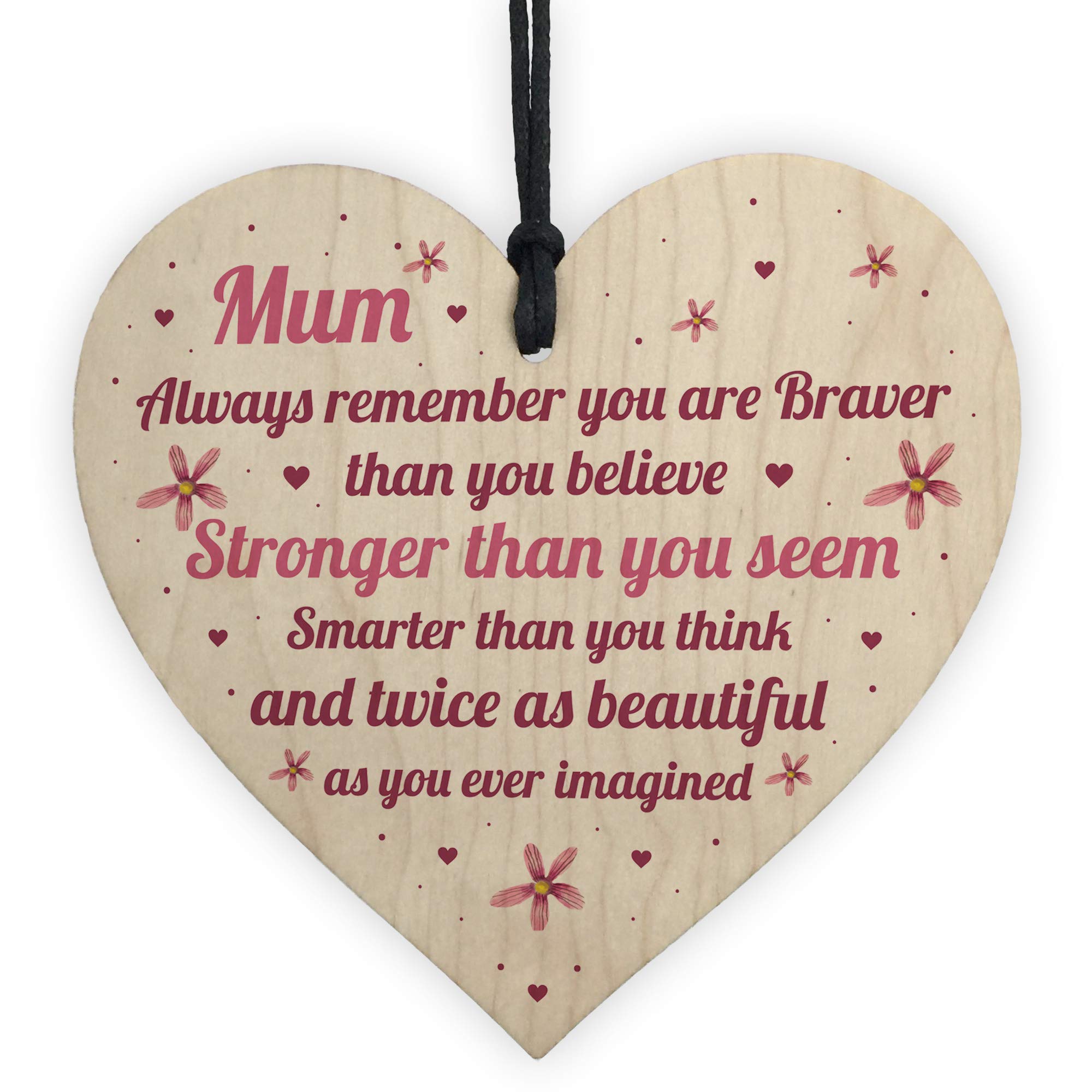 Red Ocean Braver Stronger Beautiful Gifts For Mum Mothers Day Gifts From Daughter