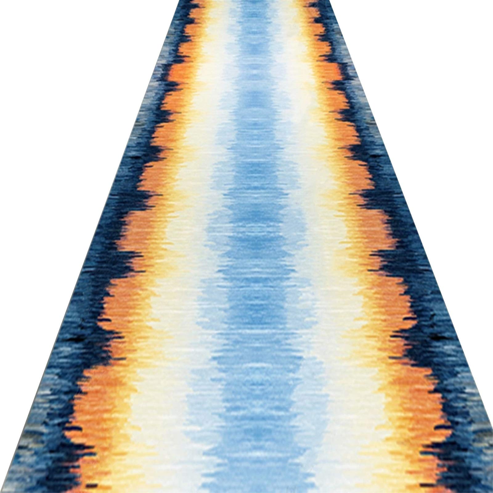 Tapis de passage de couloir abstrait style moderne B pour salon et grand bureau de 1.4x5m