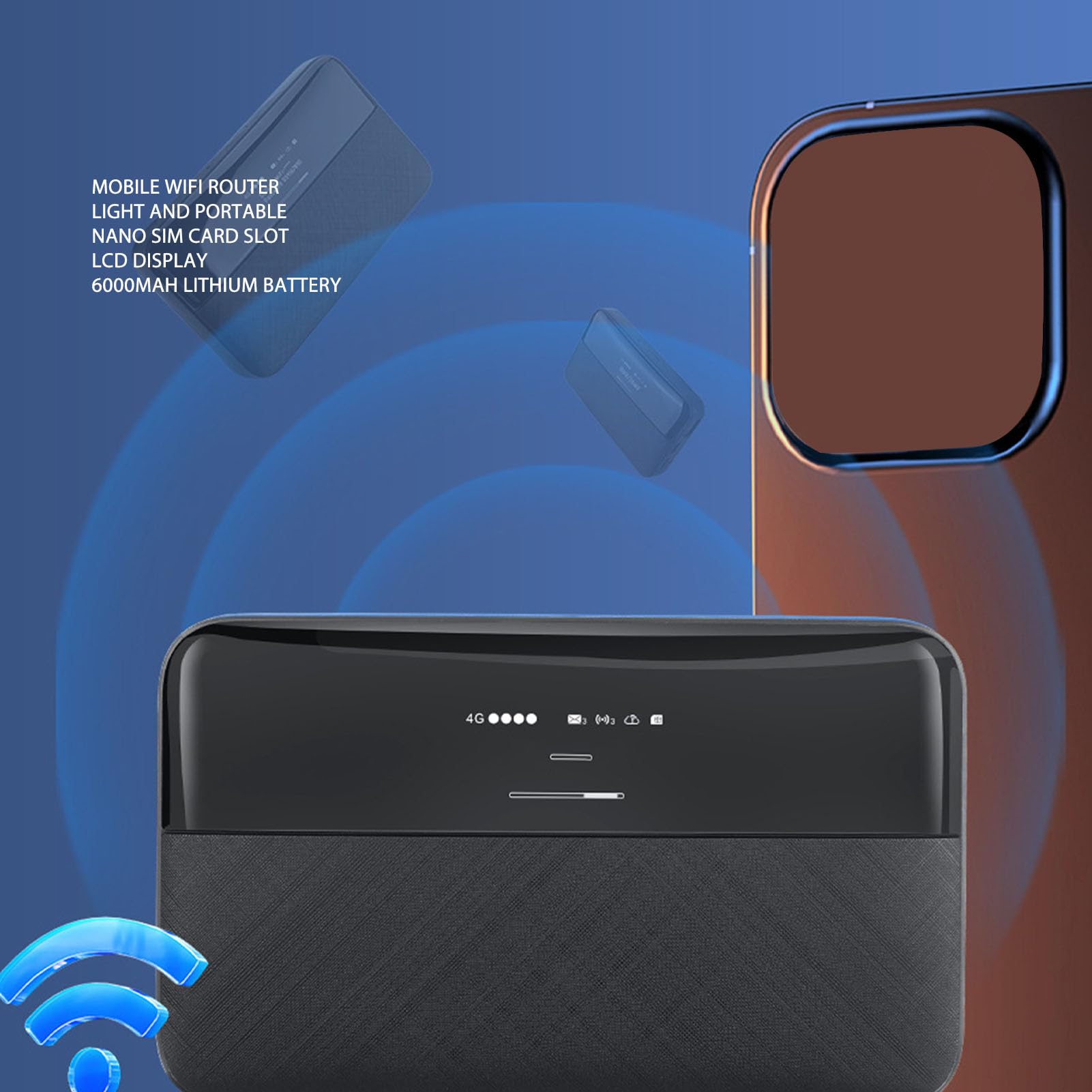 Bezprzewodowy Router Sieciowy, Przenośny Router WiFi 4G LTE USB, Kieszonkowy Mobilny Hotspot Sieć Bezprzewodowa Inteligentny Router Połączenia Internetowe Router WiFi 4G