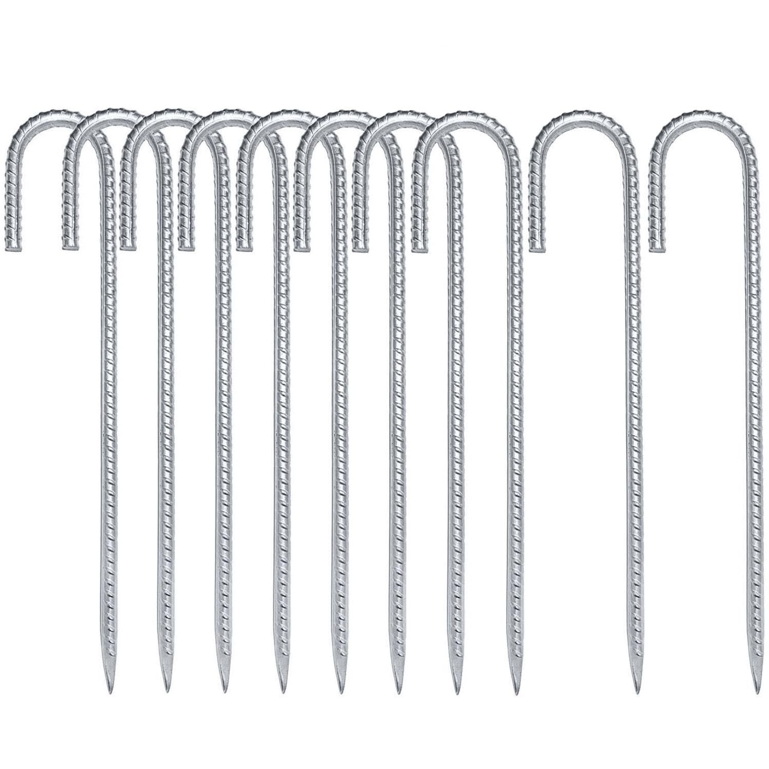 Piquets de tente solides pour trampoline jardin et camping 30 cm