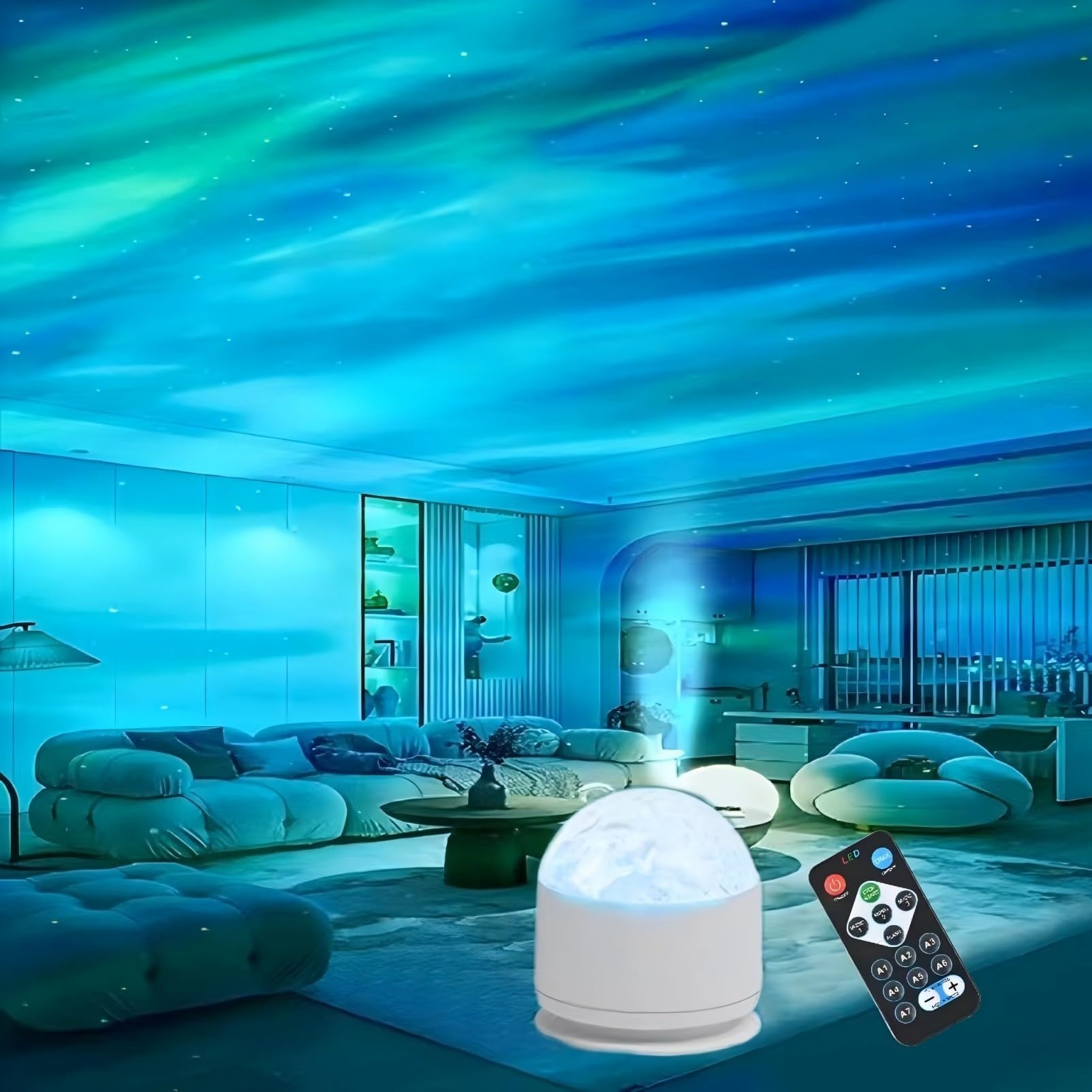 Xugenxes 2-in-1 Northern Lights & Waves Projector, Aurora Northern ...