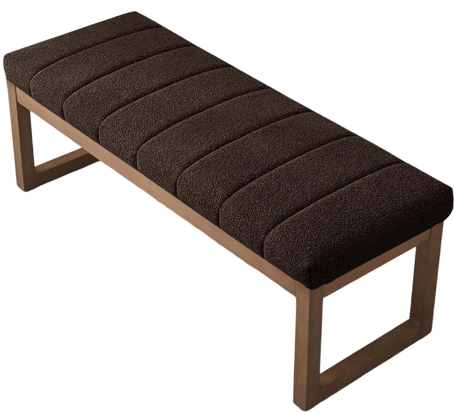 uyeoco Indoor/Outdoor Bench Cushion – 120cm/150cm/100cm/90cm x 40cm/35cm/30cm/25cm – Non-Slip Seat Pad for Bay Windows, Garden Patio, Long Chairs, Swings & Porch Furniture(Caramel color,40x100x5cm)