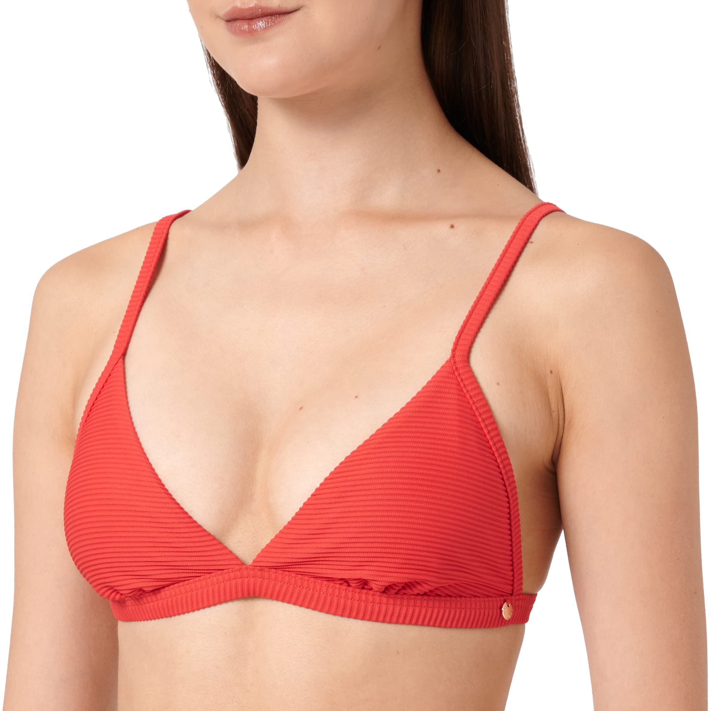 Haut de maillot triangle rouge Seafolly Essentials en 95B