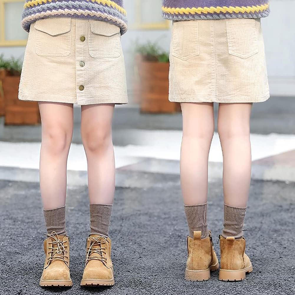 WELAKEN Girls and Toddler's Corduroy Short Mini Skirt with Pockets - Image 8