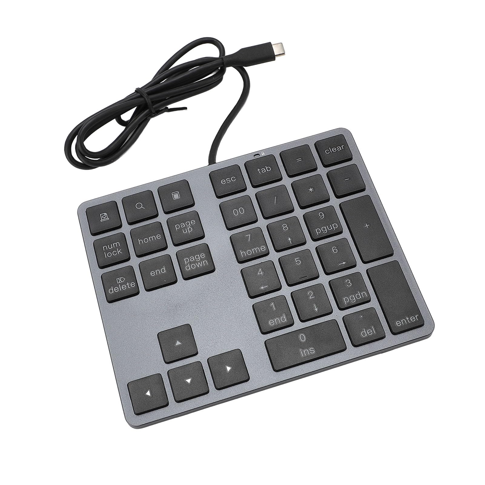 Tastierino Numerico Cablato Tastiera Esterna Sottile per Laptop e PC Desktop 34 Tasti Hub di Input Dati Efficiente USB C