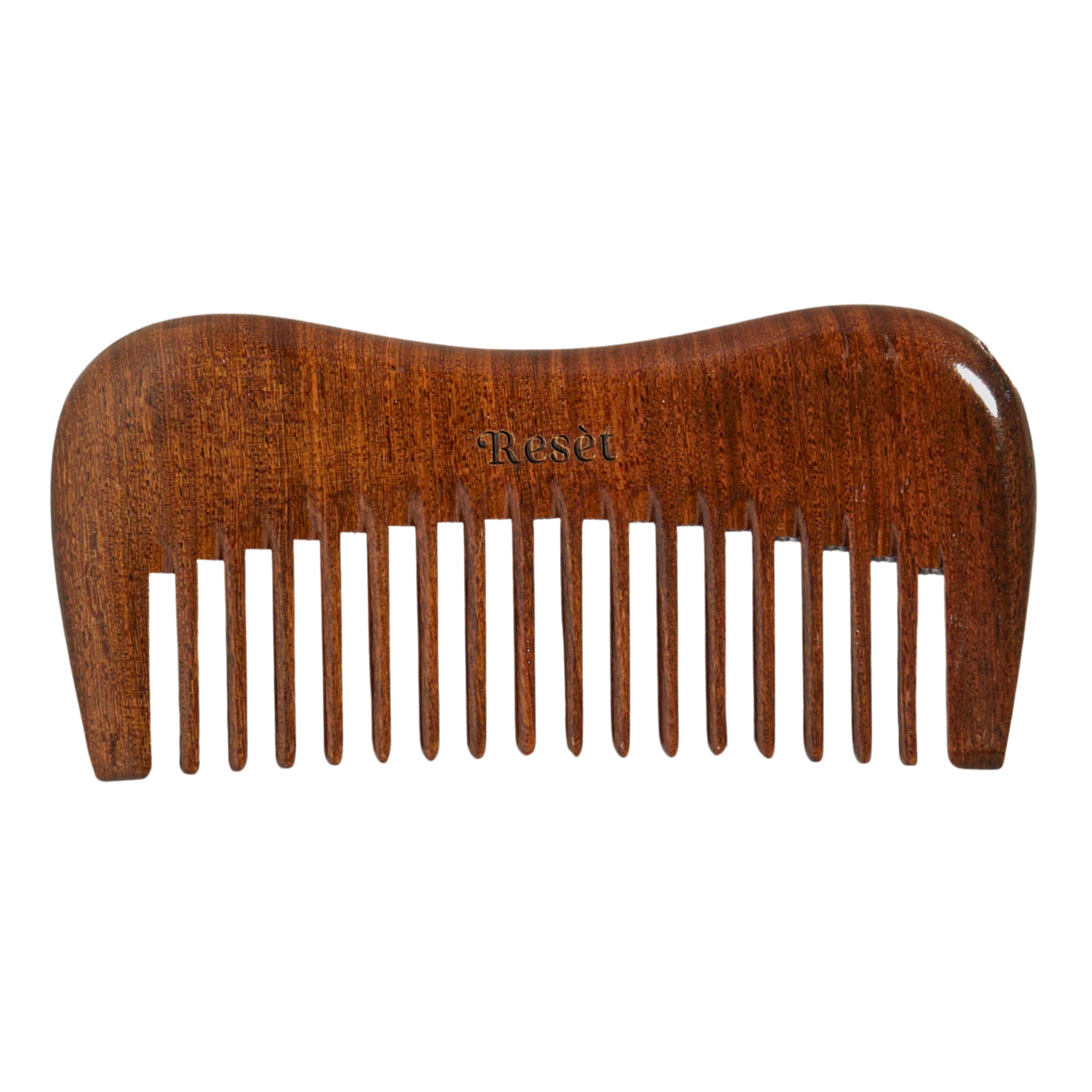 Resèt 100% Natural Handmade Sandalwood Comb | Soft Wide Tooth Wooden Comb for Wet and Dry Hair | Eco-Friendly Anti-Static for Massage | Wooden Hair Detangler for Men and Women