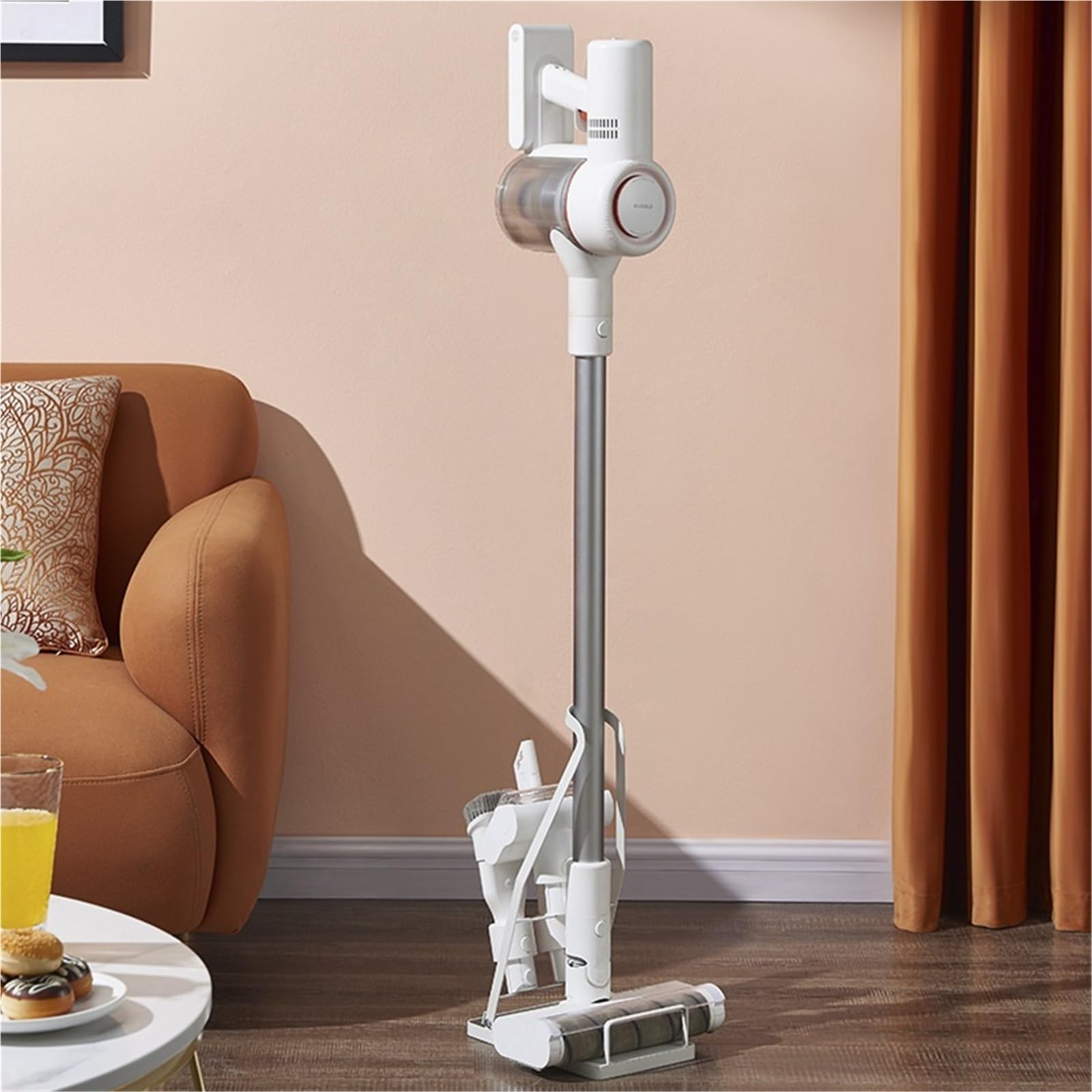 Staubsauger Aufbewahrungsregal Universelles Staubsauger-Ablageset aus Metall for die Aufbewahrung von Staubbehältern im Haushalt – Schlichtes, vertikales Design