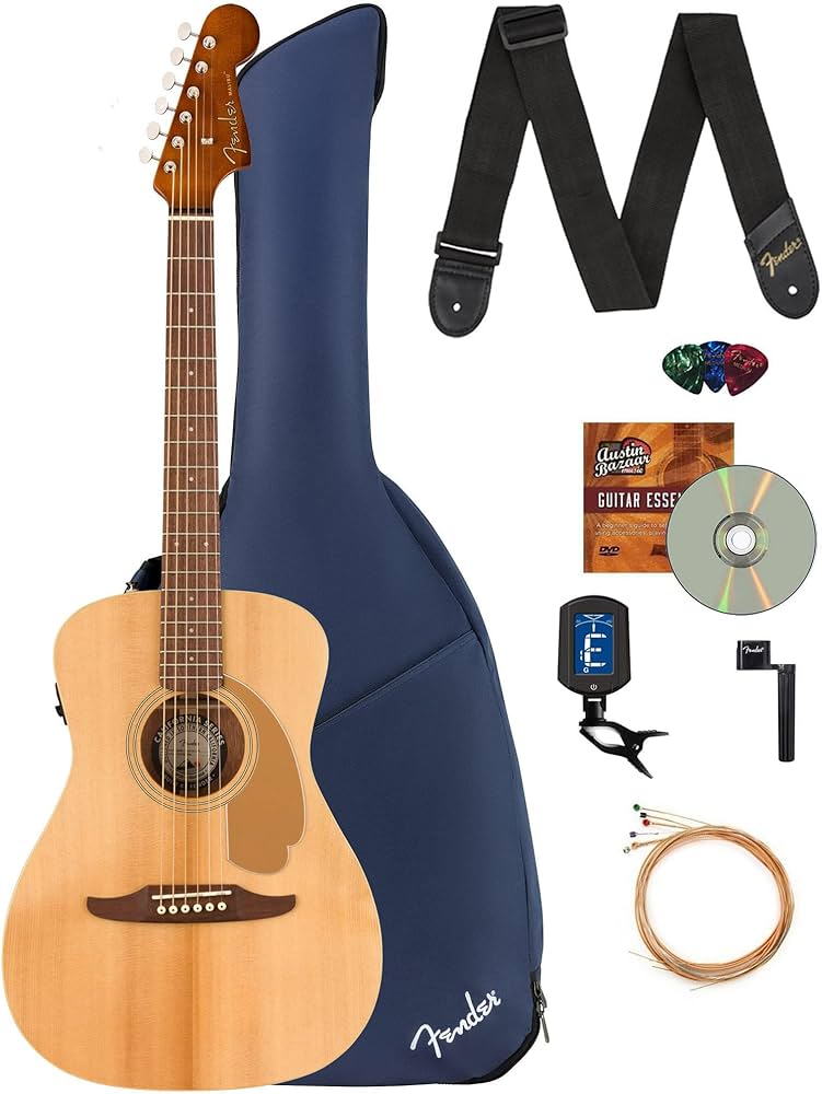 Amazon.com: Fender Malibu Player Acoustic-Electric Guitar