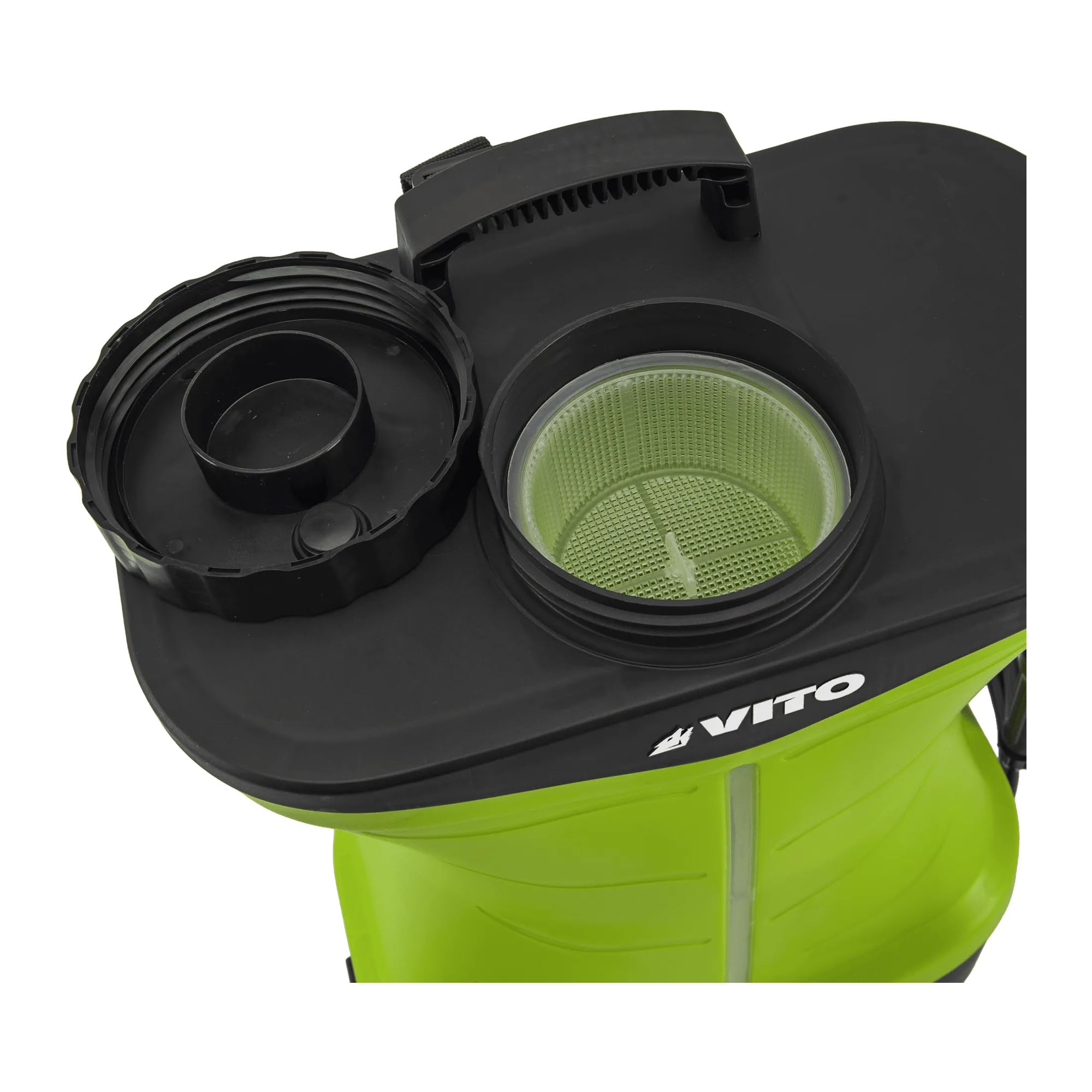 VITO VIPU16FB - Nebulizzatore a batteria 16 l, 12 V, 8 Ah, 5 ugelli, lancia estensibile 60-100 cm, 3 ore di autonomia