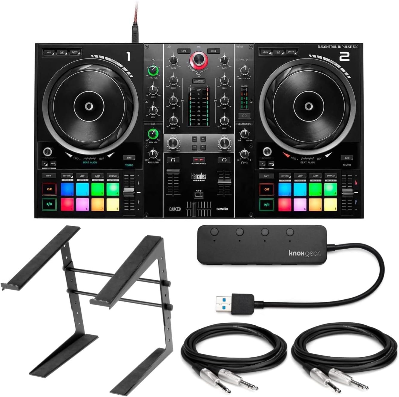 Hercules DJControl Inpulse 500 driver USB DJ de 2 cubiertas con