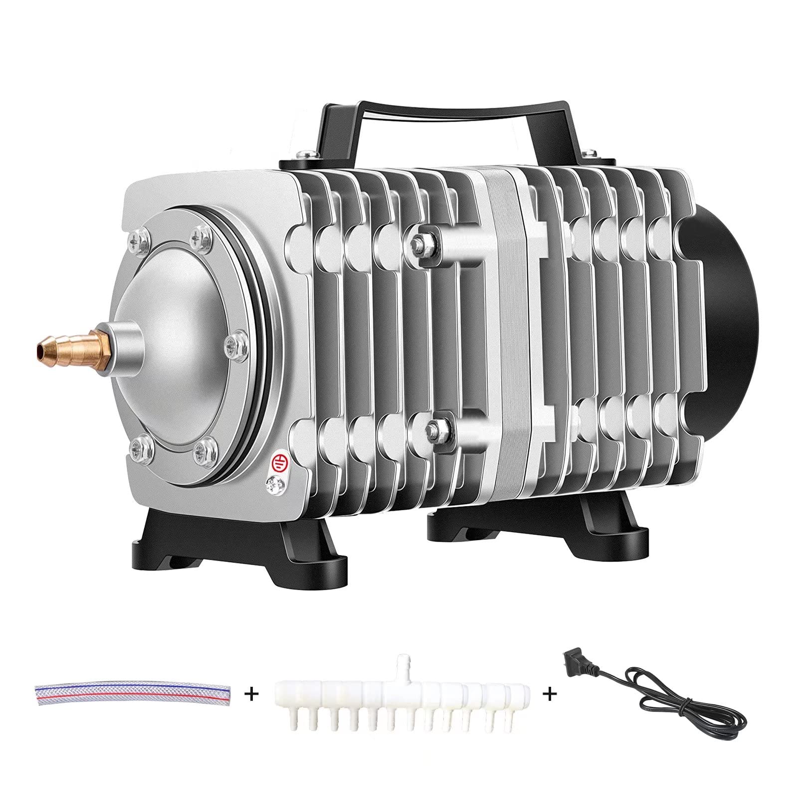 Komercyjna pompa powietrza 60W-160W, 70L-140l/min, 6-16 wyjść kolektor zaworów sprężarka powietrza pompy powietrza do akwariów, stawów, systemów hydroponicznych, maszyn przemysłowych