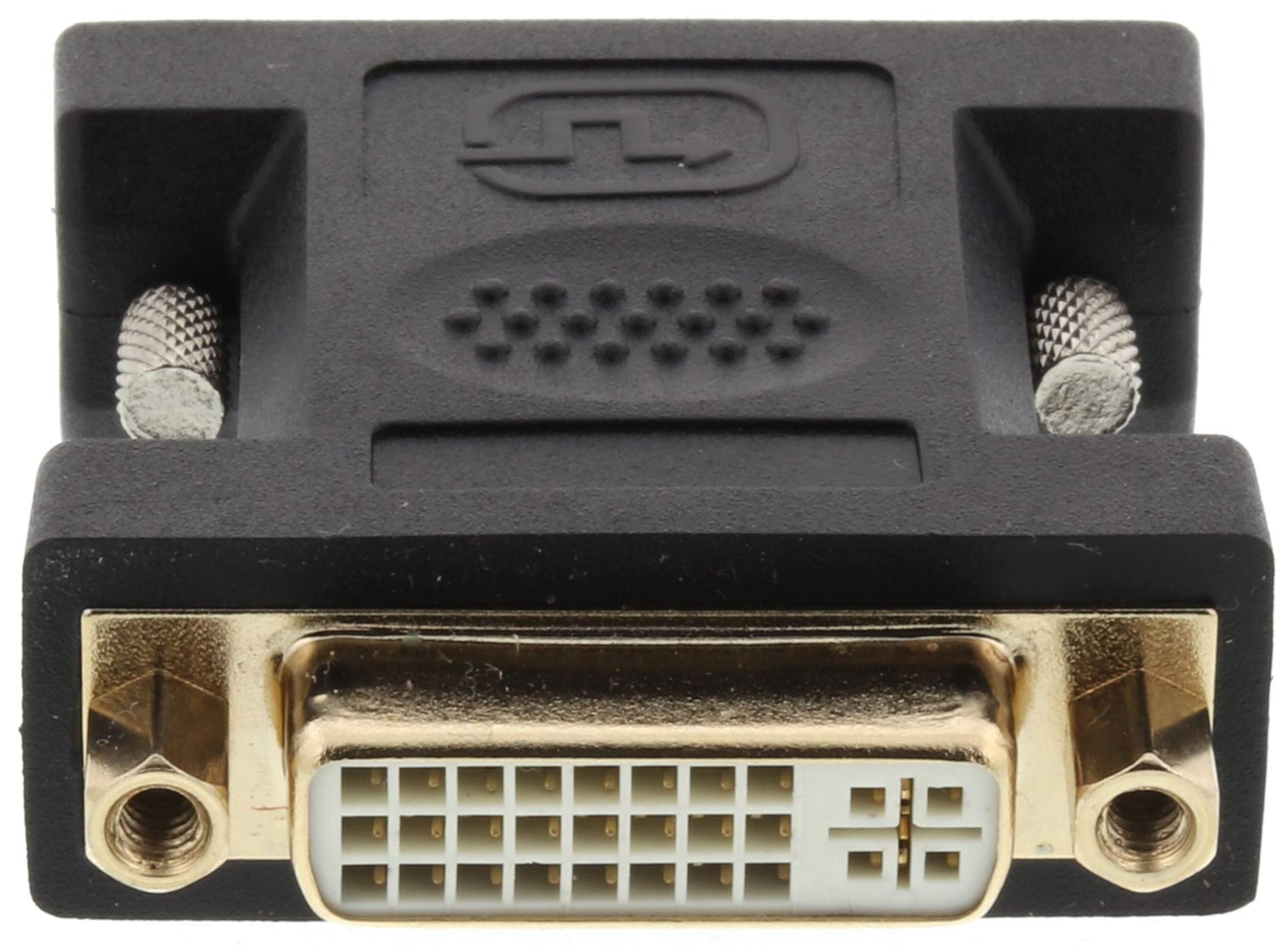 PremiumCord Adapter DVI, DVI-I (24 + 5) Żeński do Żeńskiego, Podwójny Łącznik, Sygnał Cyfrowy Audio/Wideo I Analogowy, Miedź, Czarny