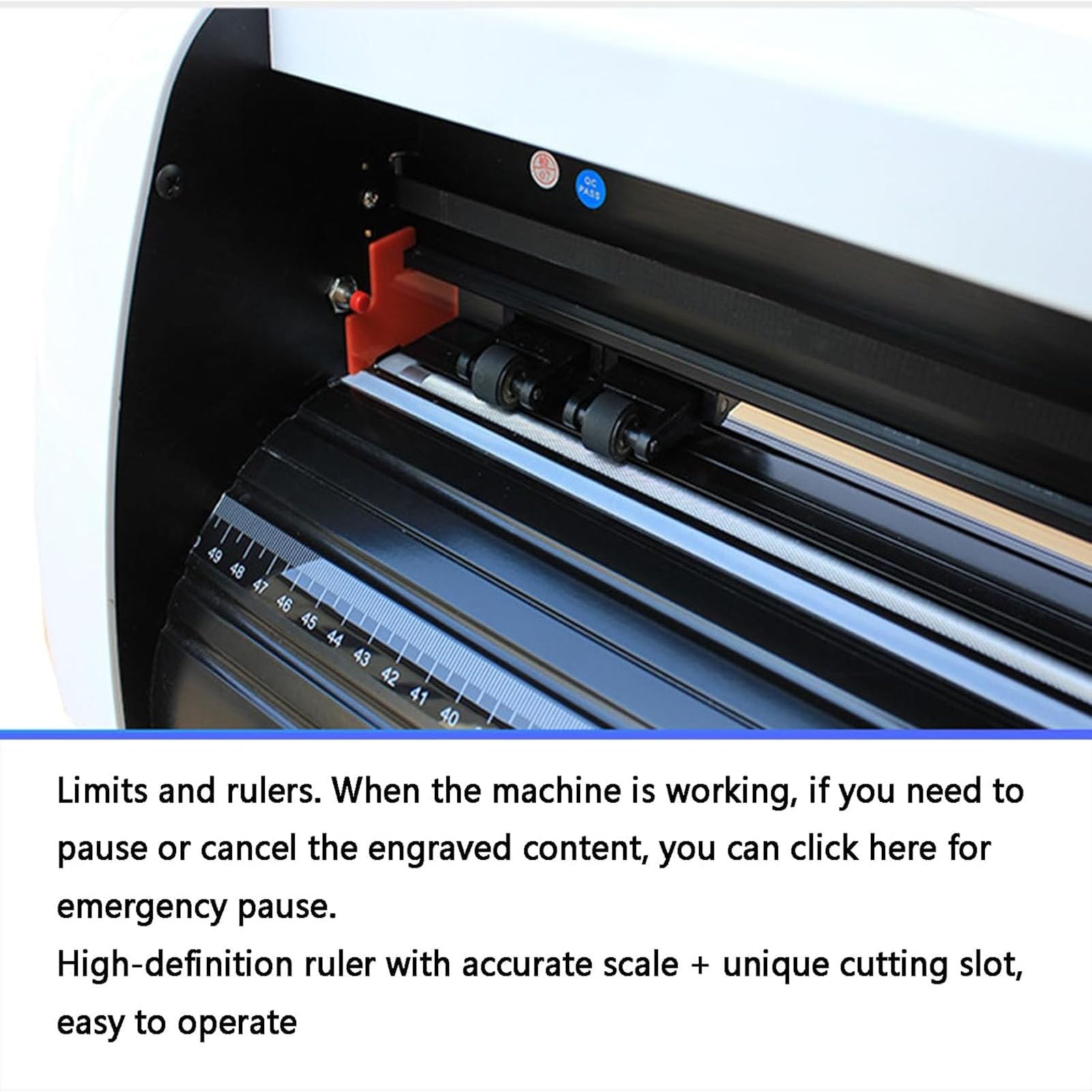 Macchina per taglierina per vinile, 80 cm, velocità di taglio 0-800 mm/s, precisione 0,05 mm, controlli digitali, stampante plotter per adesivi per artigianato e creazione di cartelli
