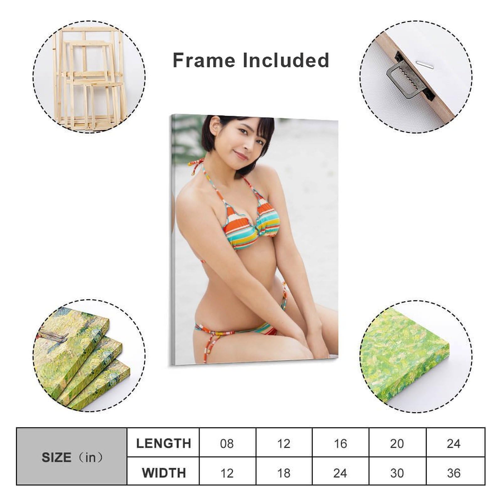 Amazon.co.jp: 藤井マリーかわいいセクシービキニ水着下着画像ポスター