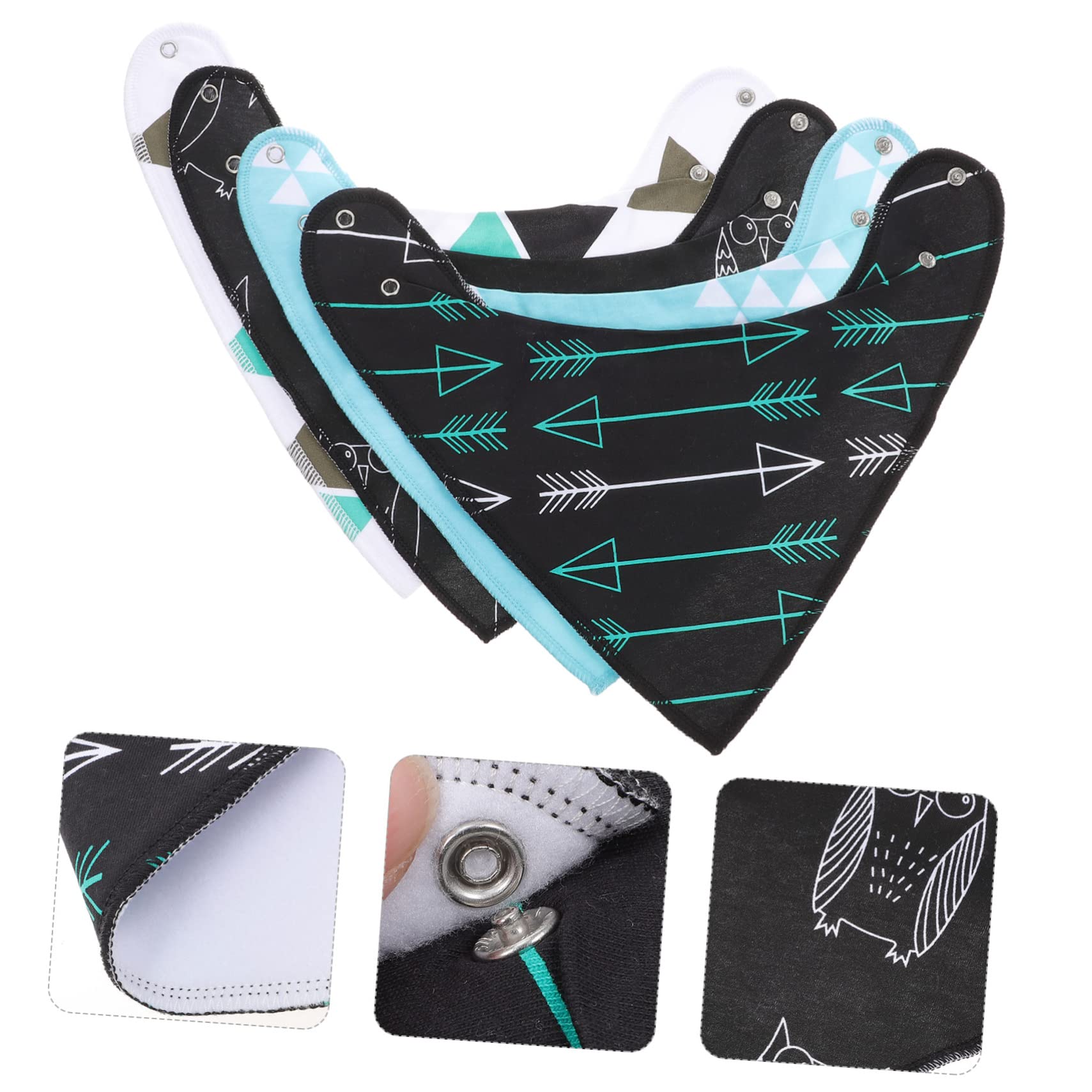 ifundom 12stücke Baumwolle Wasserdichte Bandana Für Kleinkinder Hautfreundlich Verstellbar Für Spucktuch Für Babypartys Und Neue Eltern