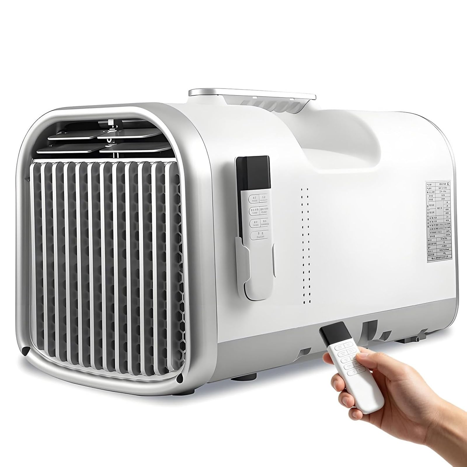 LURECAQING Camping Tent Portable Air Conditioner, Fast Cooling Mini AC, 16-32°C Adjustable Temp 1-12H Timer, No Installation, 4-in-1 Silent Mobile Air Con for RV Caravan Small Space 4400BTU