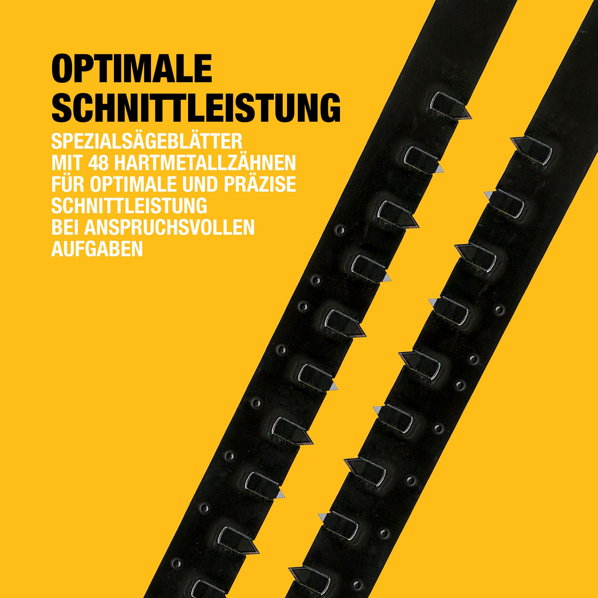 DEWALT Alligator HM Spezialsägeblatt 2-teilig, 430 mm, für Hochlochziegel bis 12 N/mm², passend für Alligator Sägen, DT1974-QZ