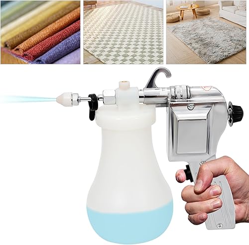 Miniatura 7 de YIYIBYUS Pistola de limpieza de textiles, punta de boquilla ajustable de 60 W, 110 V, pistola de limpieza de alta presión para tejer, imprimir,