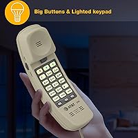 Vista 15 de Teléfono con cable AT&T 688 pies, Negro