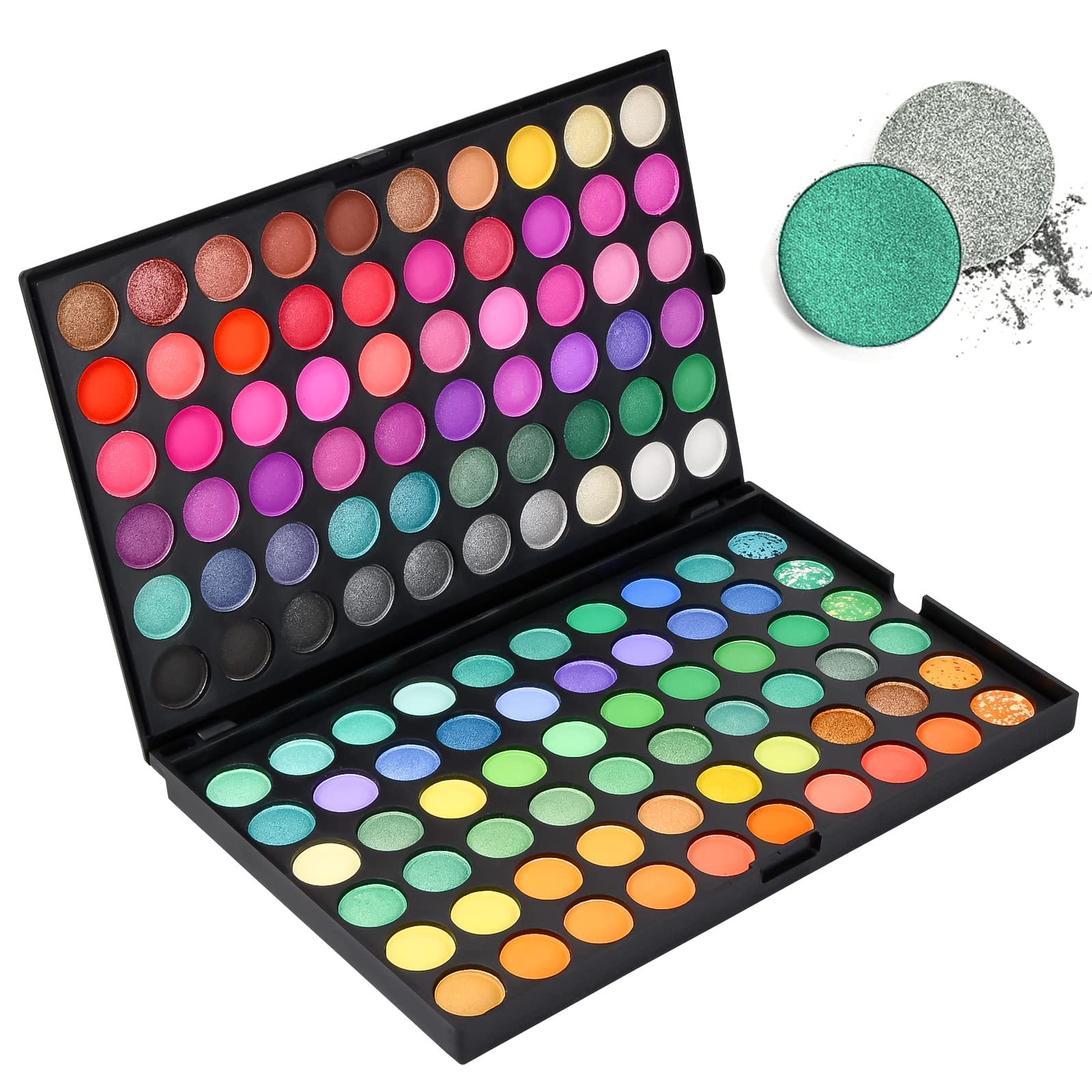 120 Colores Paleta de Sombras de Ojos, Mate Shimmer Eyeshadow Maquillaje Set, Conjunto Paletas de Maquillaje Cosmética de Ojos, Set Maquillaje para Cosmética de Belleza de Ojos
