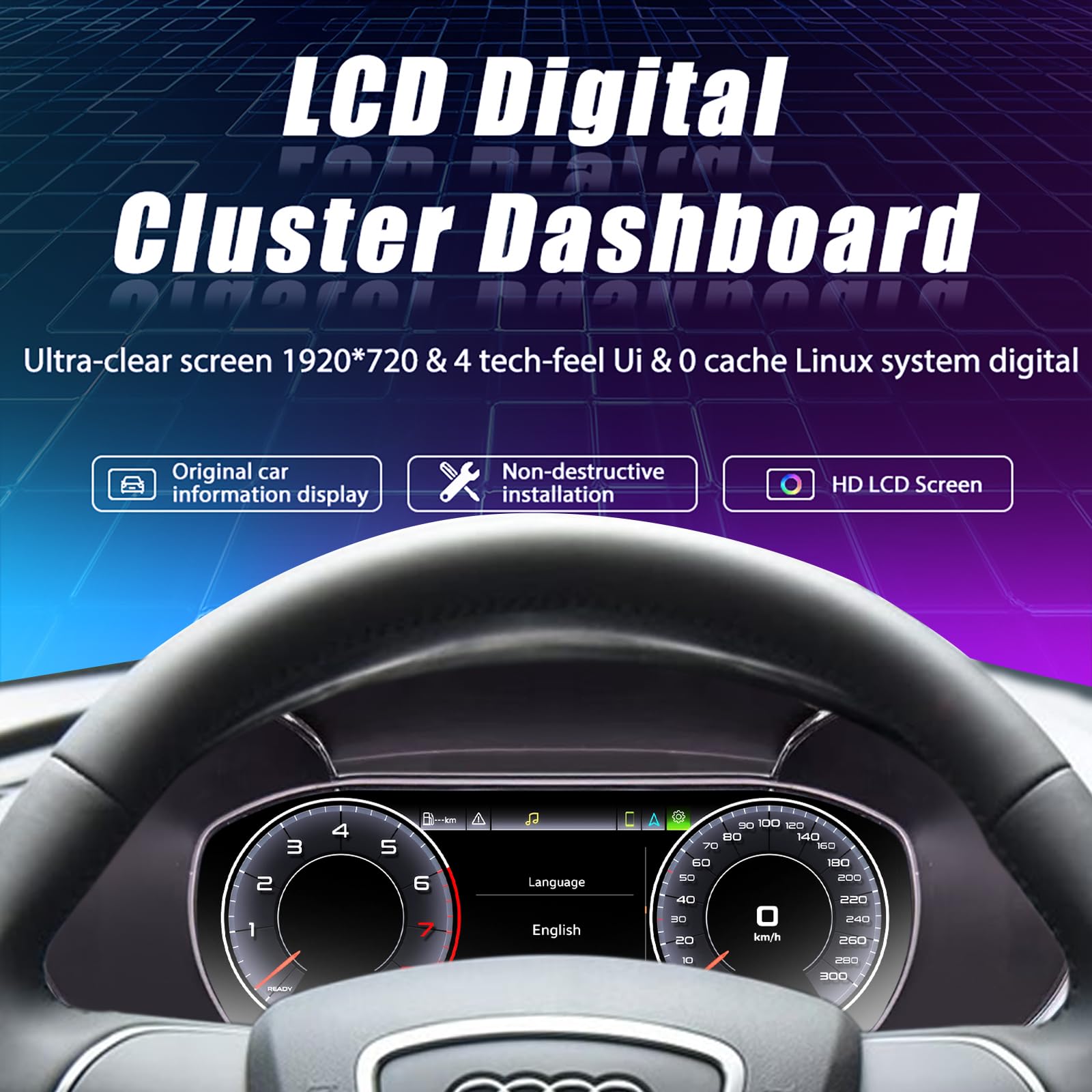 Strumento digitale da 12,3 pollici per Audi A3 8p 2008-2013, combinato cruscotto digitale di ricambio