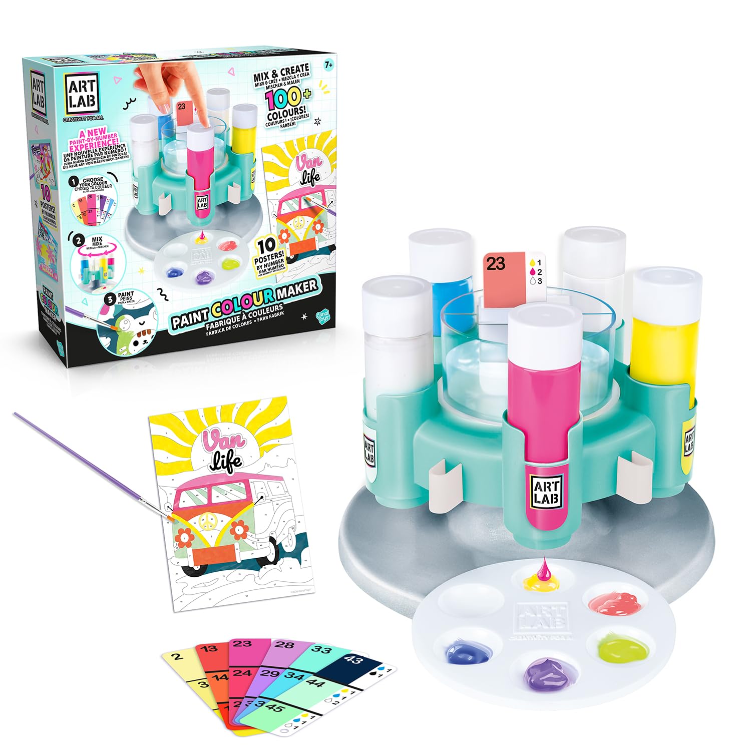 Art Lab Paint Colour Maker | Mix 100+ Paints & Paint by Numbers Studio Kit