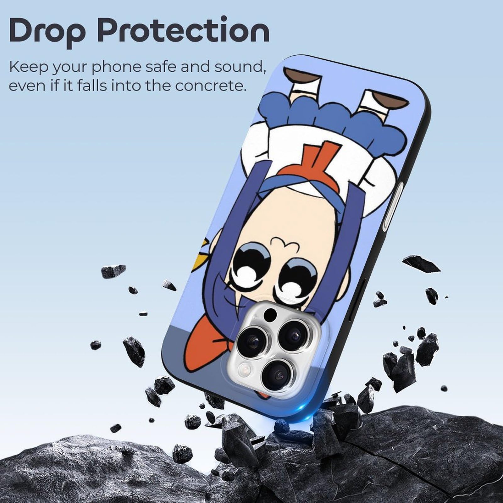 ポプテピピック　エラーポプちん　スマホケース ポプテピピック エラーポプちん スマホケース Amazon.co.jp