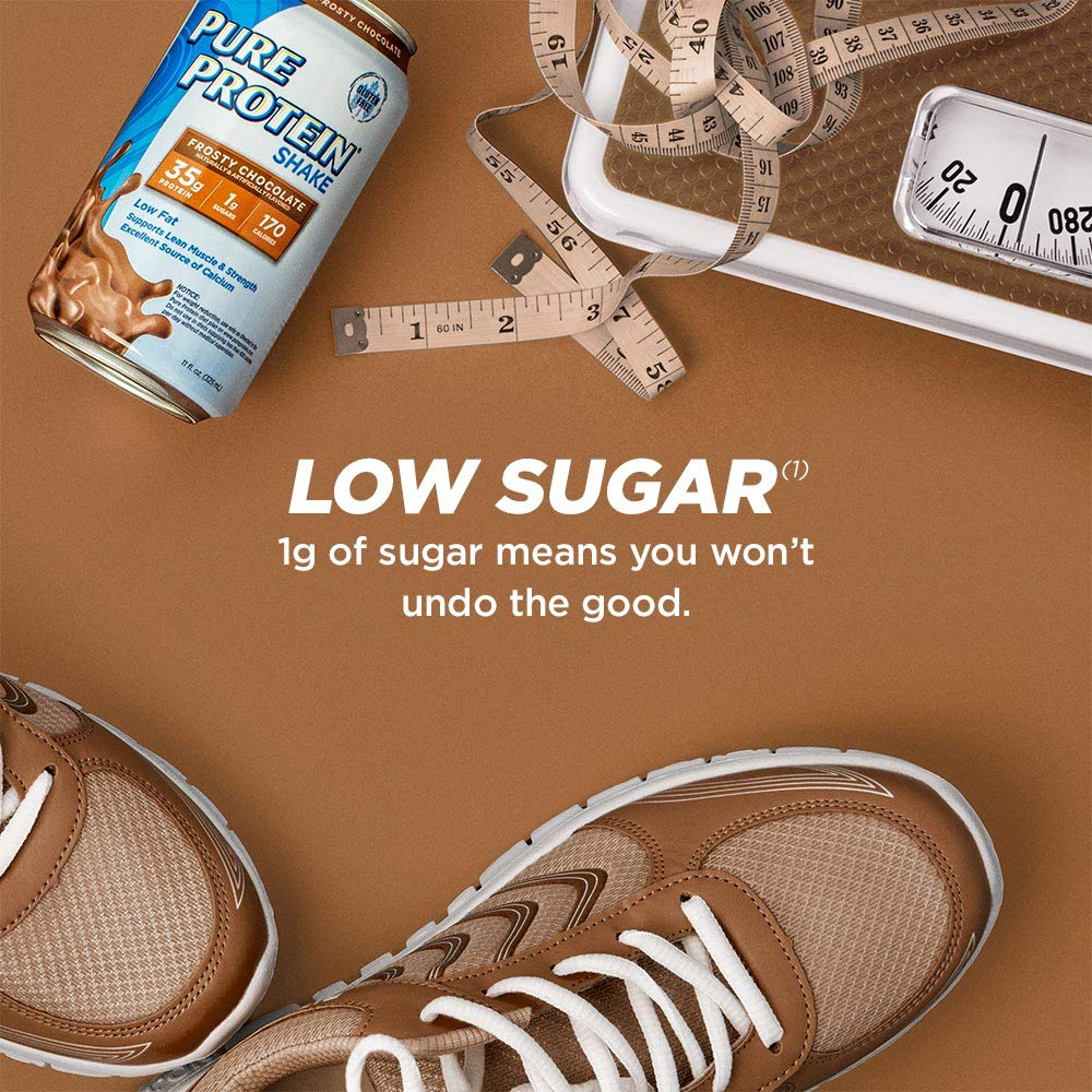 Pure Protein Frosty Chocolate Protein Shake, 35g Complete Protein