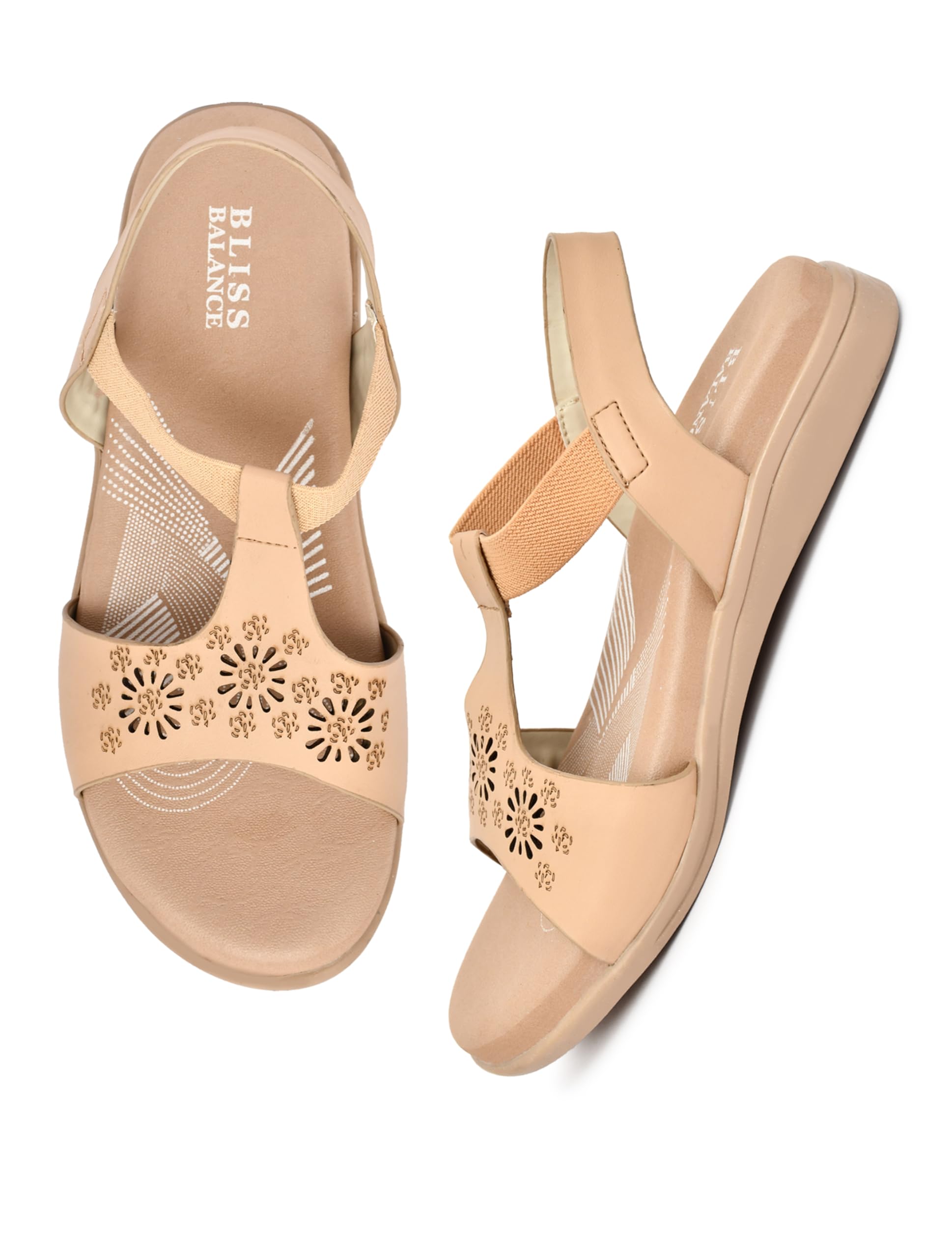 bliss balance EXTRA SOFT Women's Comfortable Memory Foam Doctor Sandal|Fashionable Casual & Stylish|Lightweight & Breathable|Outdoor Synthetic Casual Sandals Ladies & Girls BB943-picture-37