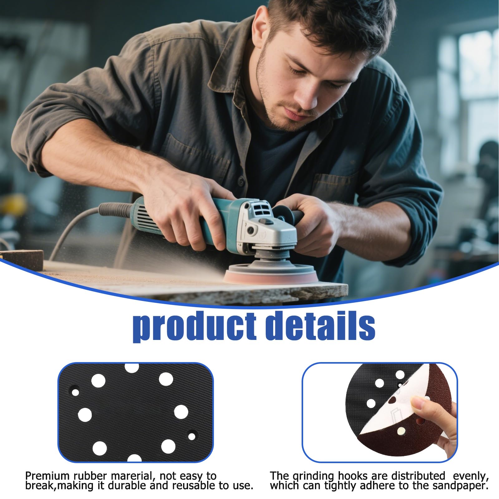 2 Pezzi Platorello per Bosch Pex 270 A/AE, 125 MM Platorello Levigatrice Elettriche Disco, con Viti