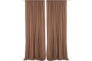 Chocolate Brown Backdrop Curtain: The Ultimate Photo Booth Enhancer