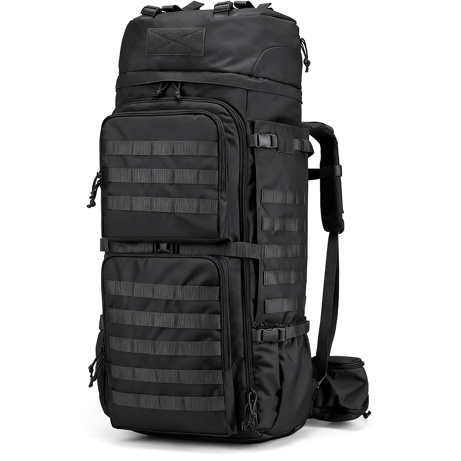 Mochila Táctica 75 L Mochila Militar Grande Mochila con Funda Lluvia Sistema MOLLE | Unisex para Acampar Senderismo Montañismo Excursionismo Desplazamientos Diarios Pesca Caza